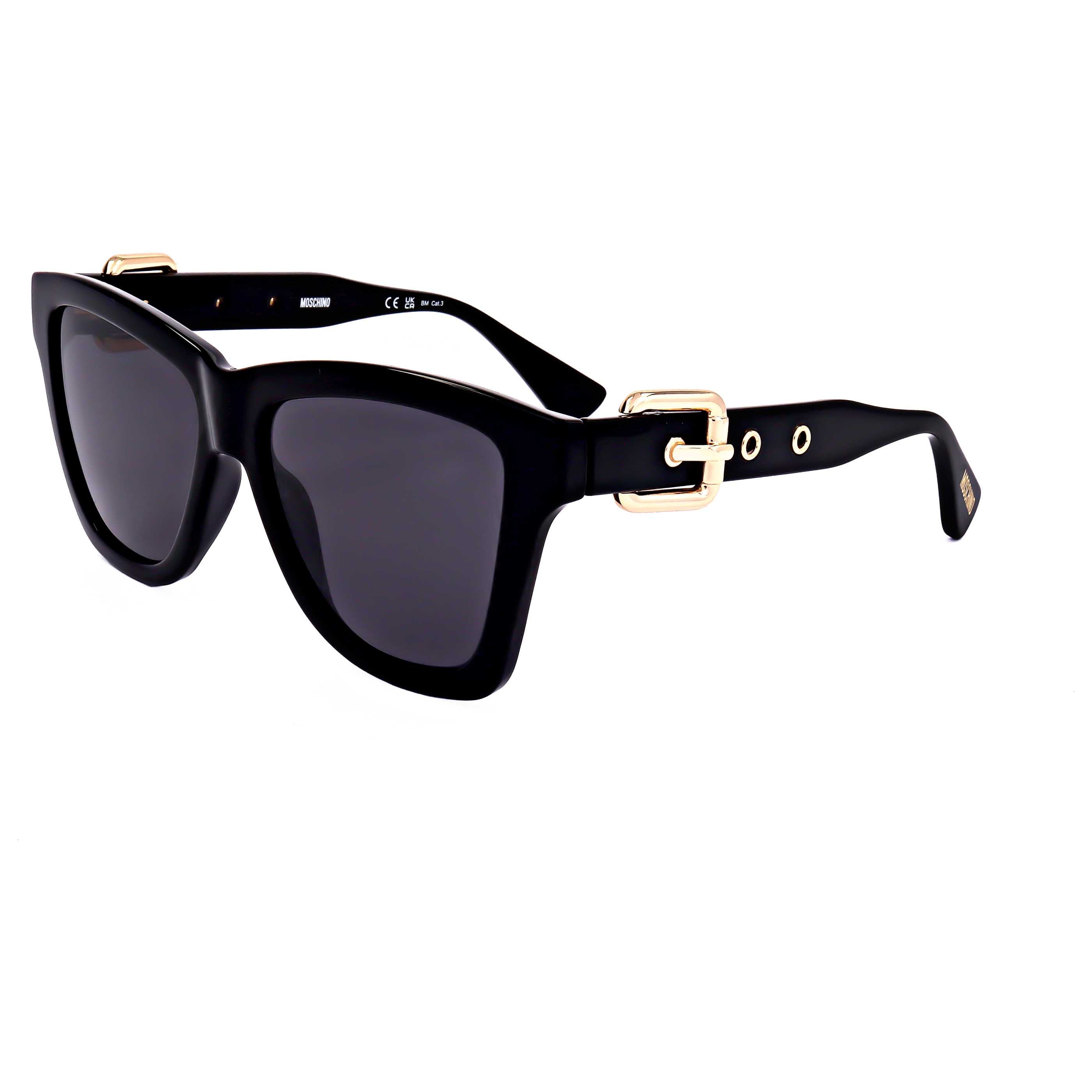 Preloved - Moschino MOS131S80754 Square-Frame Sunglasses — Black by Preloved - Moschino
