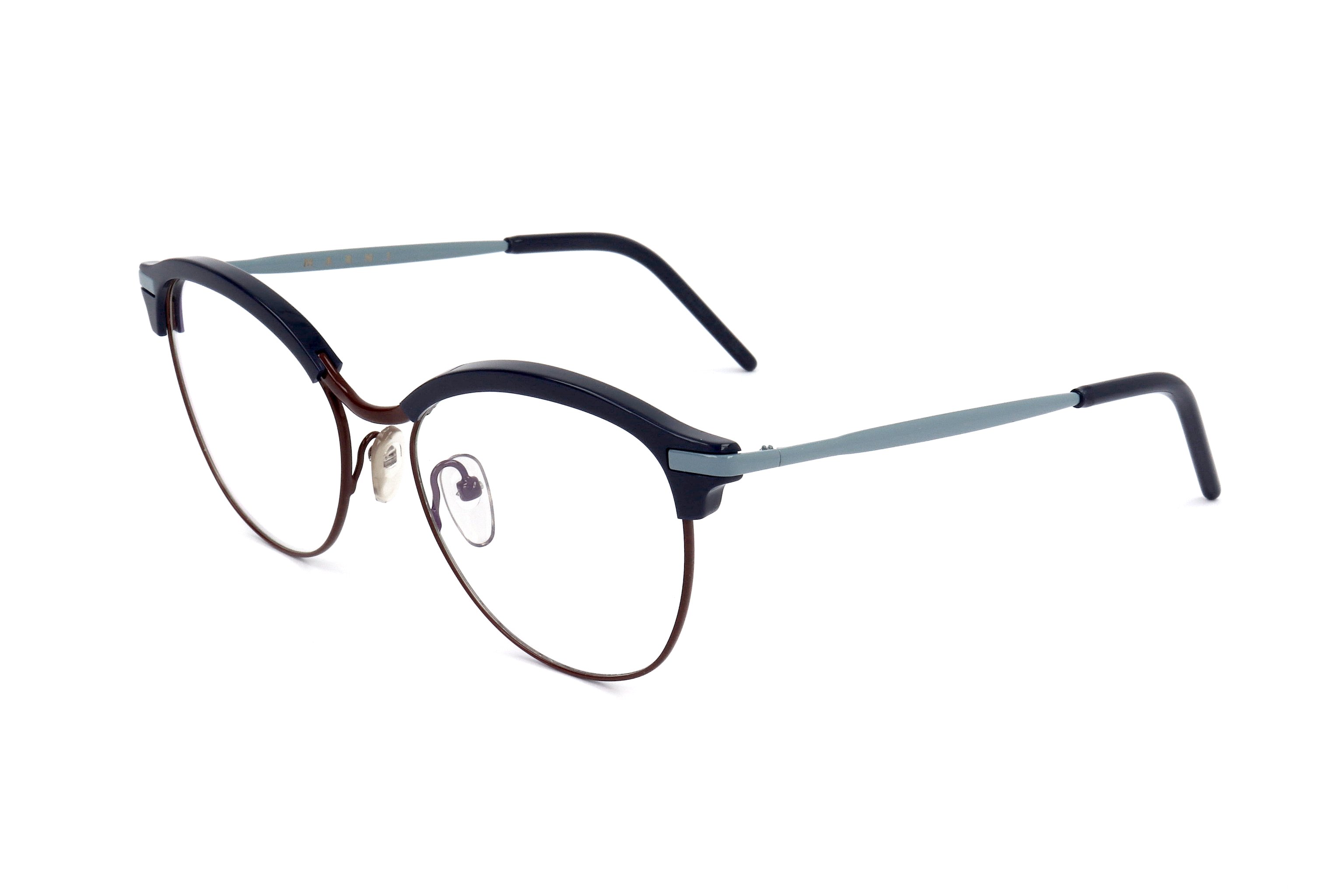 Preloved - Marni ME211041455 Blue Metal & Acetate Eyeglasses — Blue by Preloved - Marni