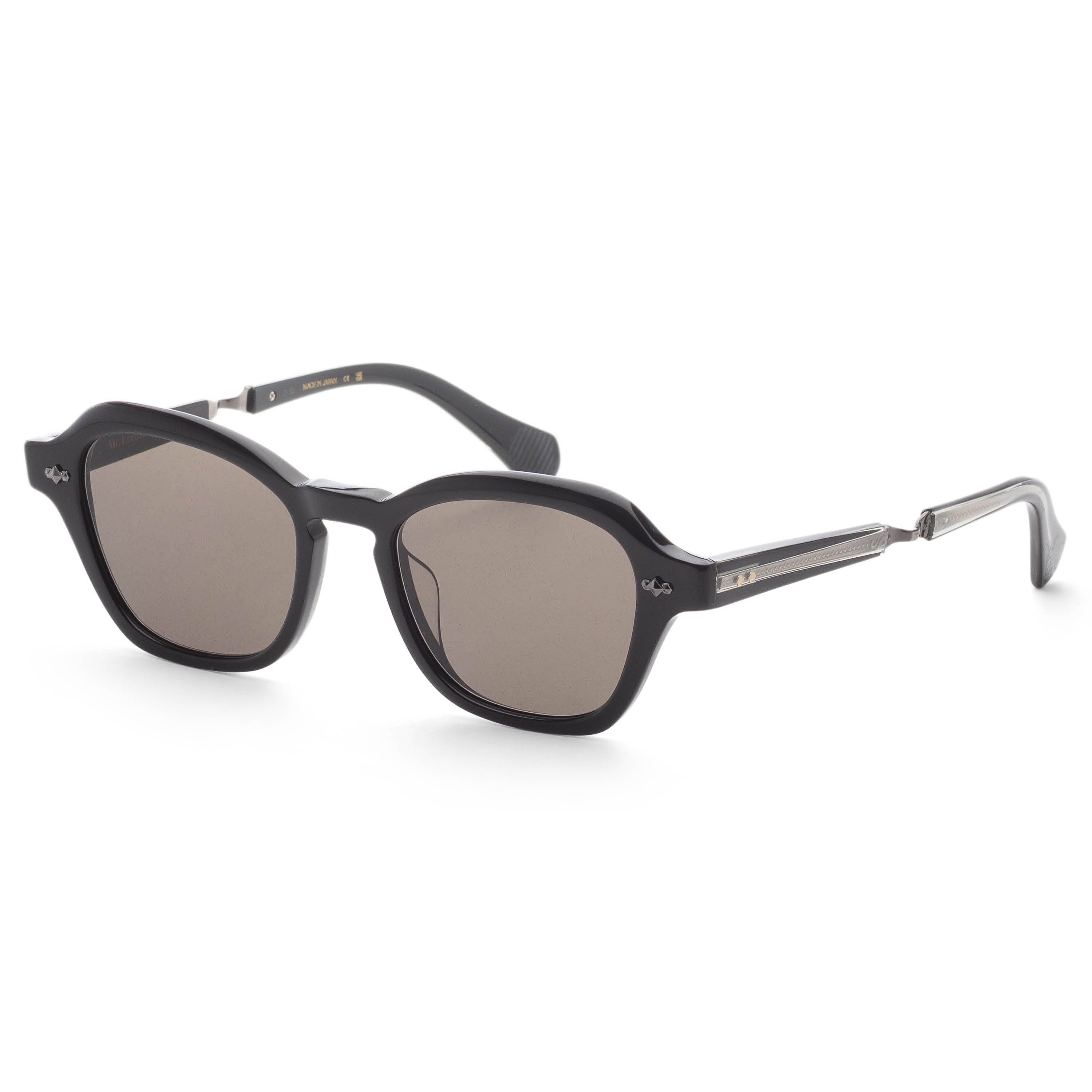 Preloved - Garrett Leight ML205550BKGMSFLAVA Sunglasses — Black by Preloved - Garrett Leight