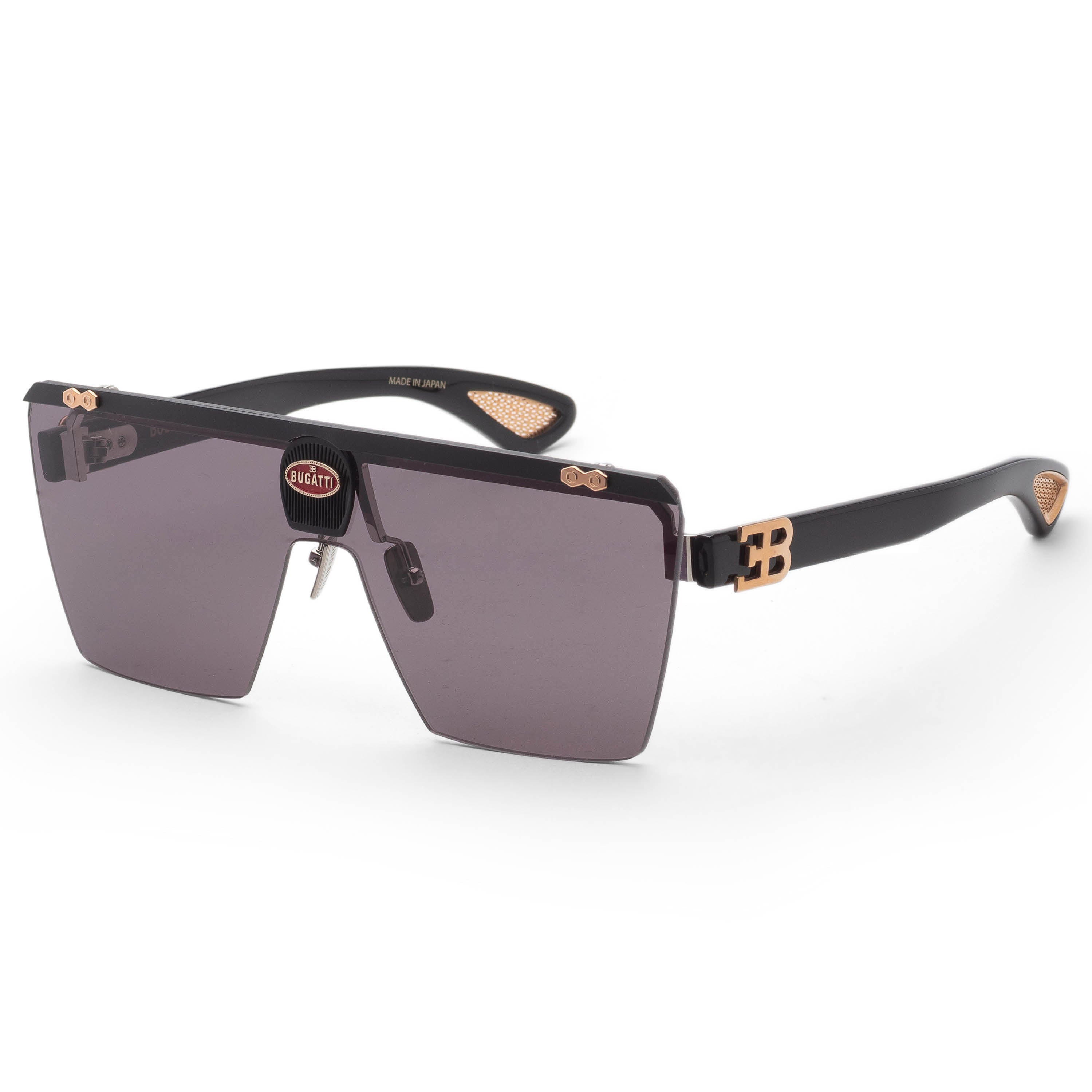 Preloved - Bugatti 01ARG Rose Gold and Black Sunglasses — Black by Preloved - Bugatti