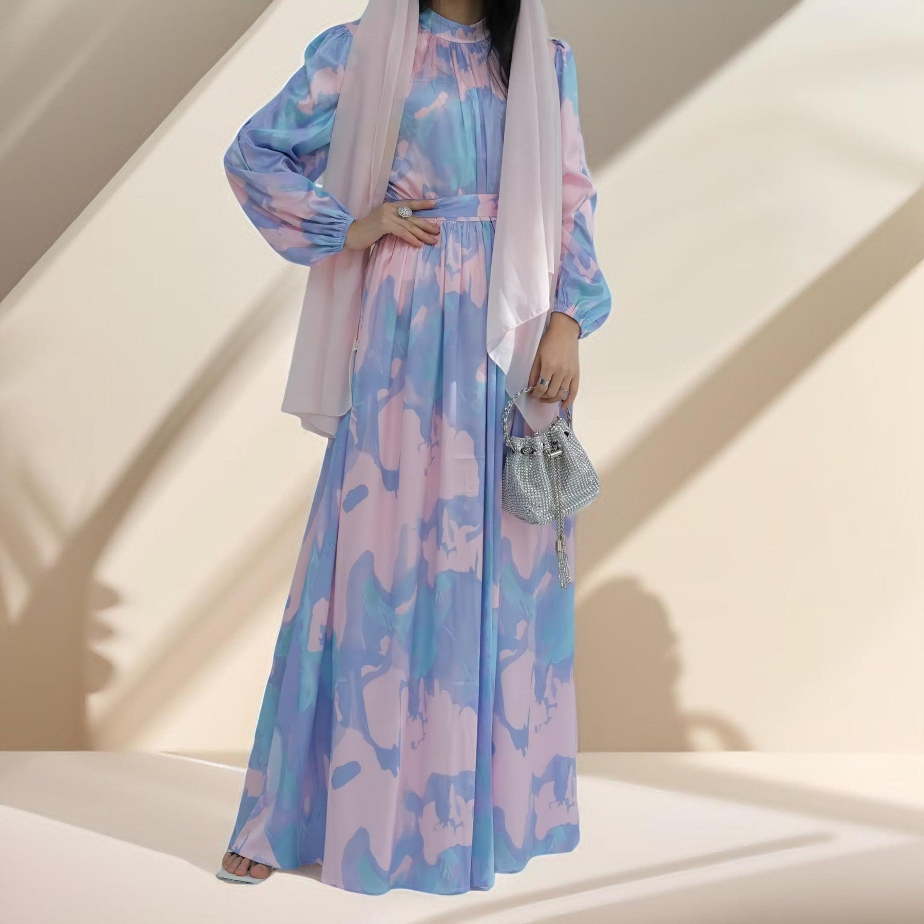 Tranquil Twilight Maxi Dress, view 4