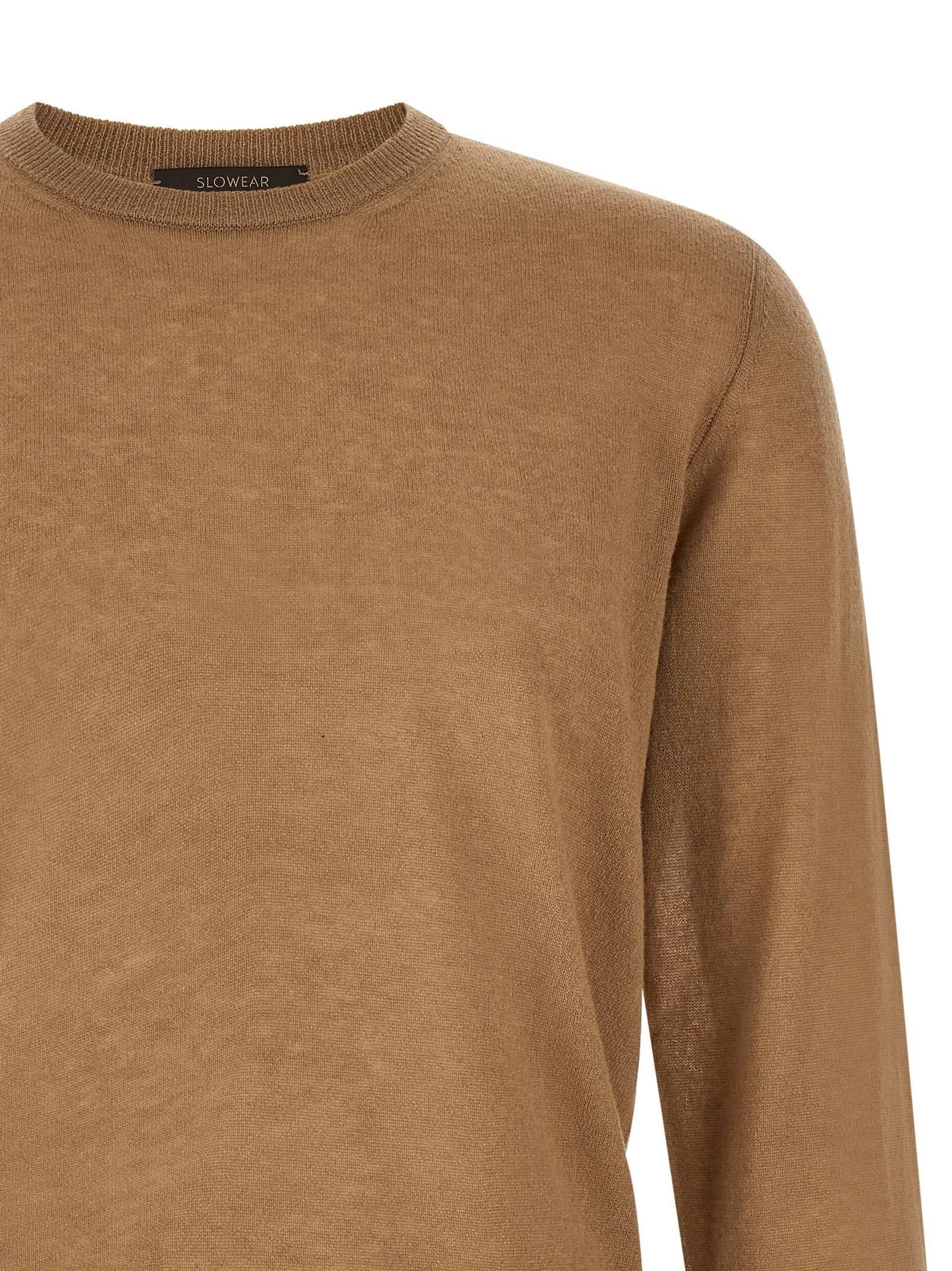 Zanone Giro Sweater — Camel, view 3