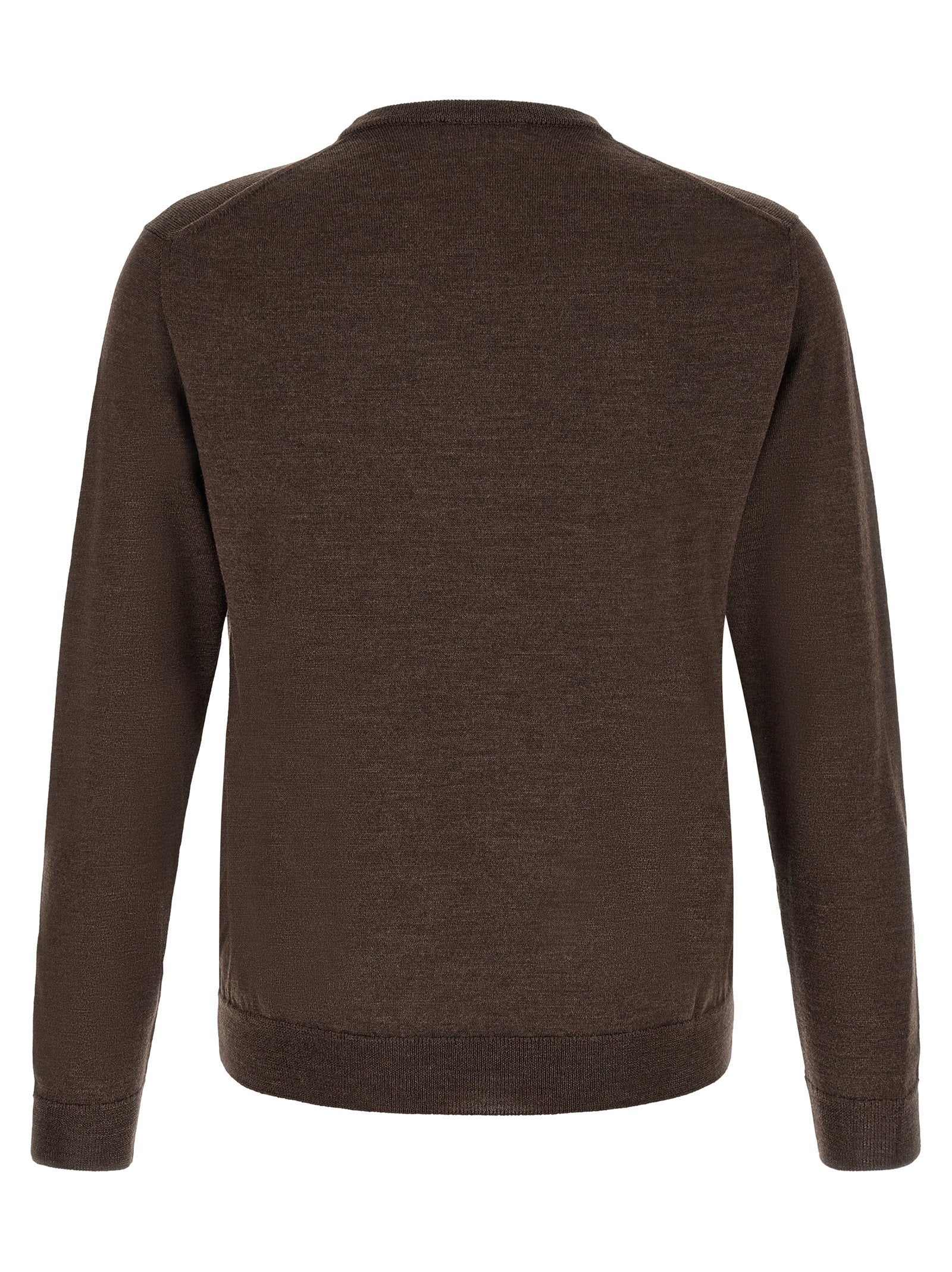 Zanone Giro Sweater — Brown, view 2