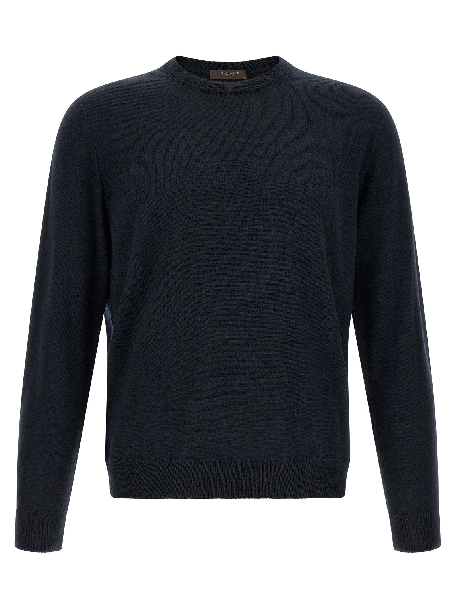 Zanone Giro Sweater — Navy by Zanone