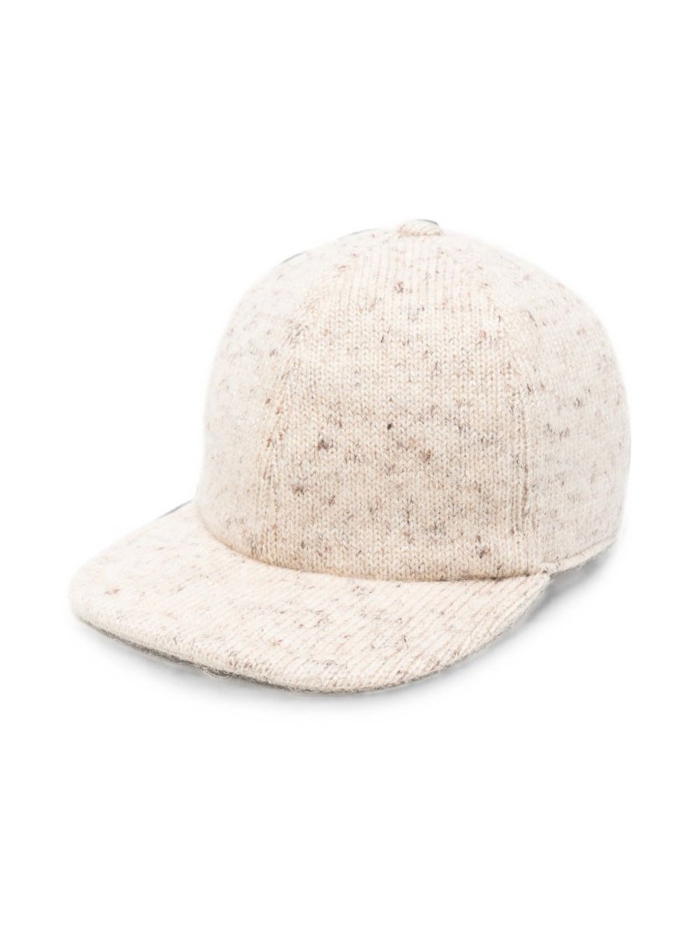 Fabiana Filippi Wool-Blend Flecked Knit Baseball Cap — Beige by Fabiana Filippi