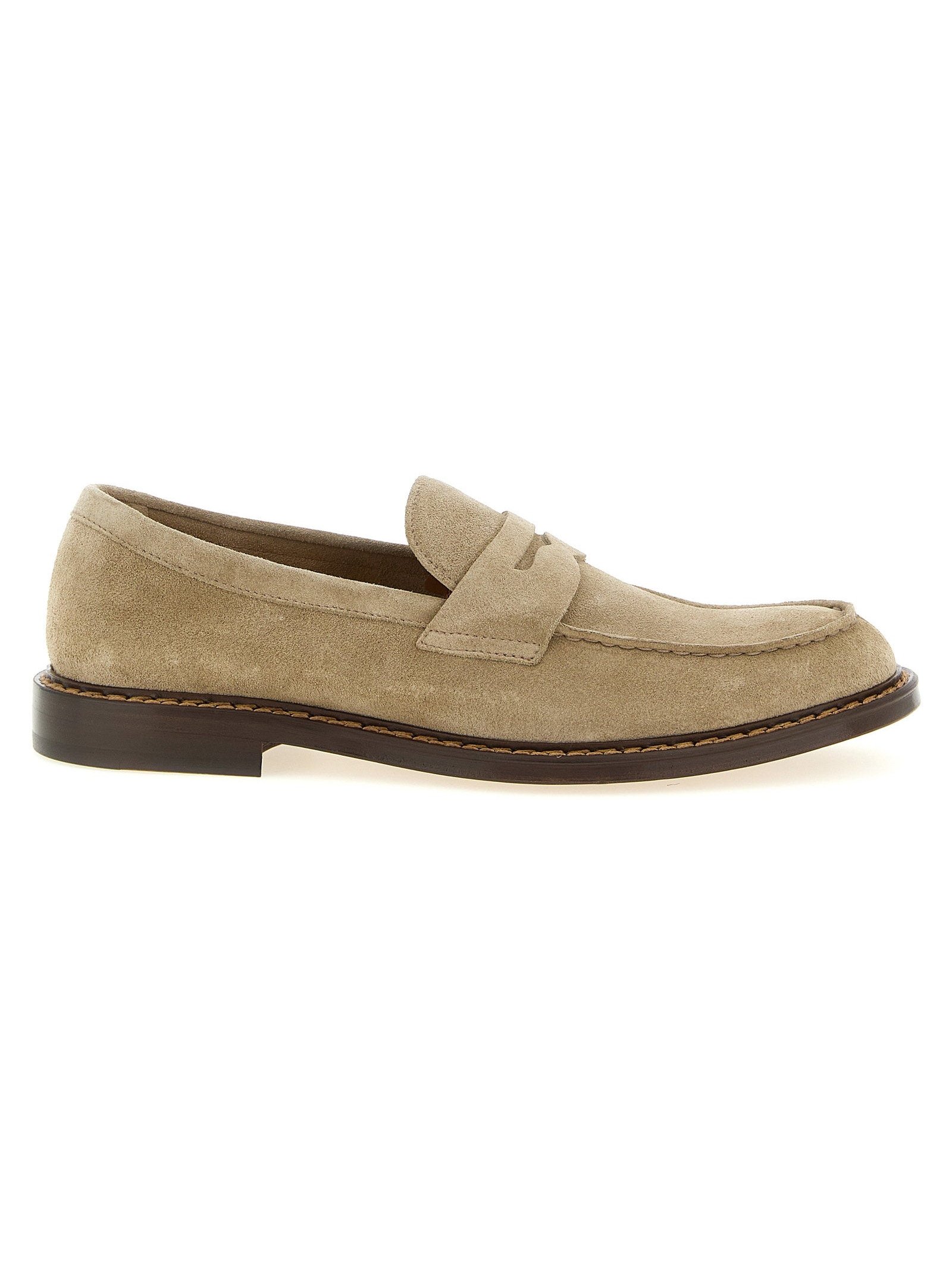 Doucal's Suede Loafer — Beige by Doucal'S