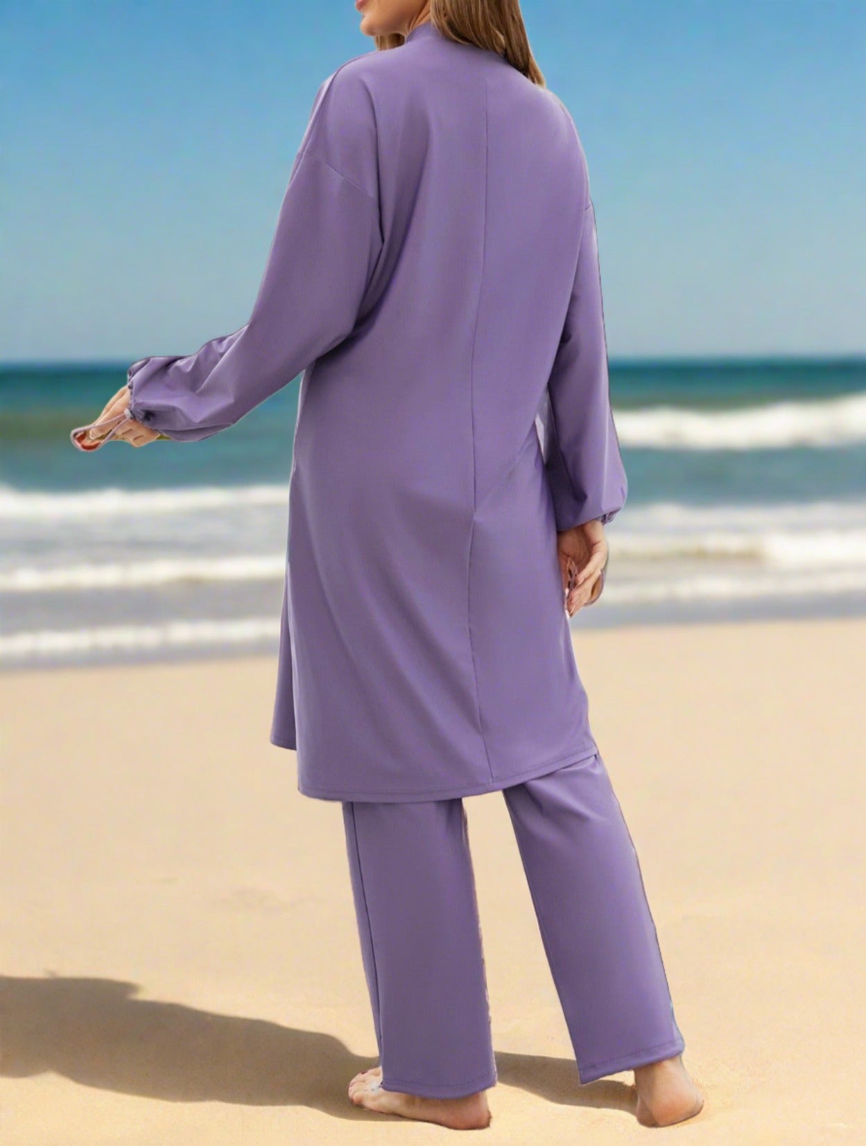 Full coverage 2 PC modest swimsuit, view 2