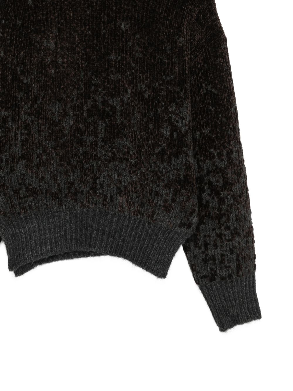 Alysi Chenille Turtleneck Sweater — Black, view 3