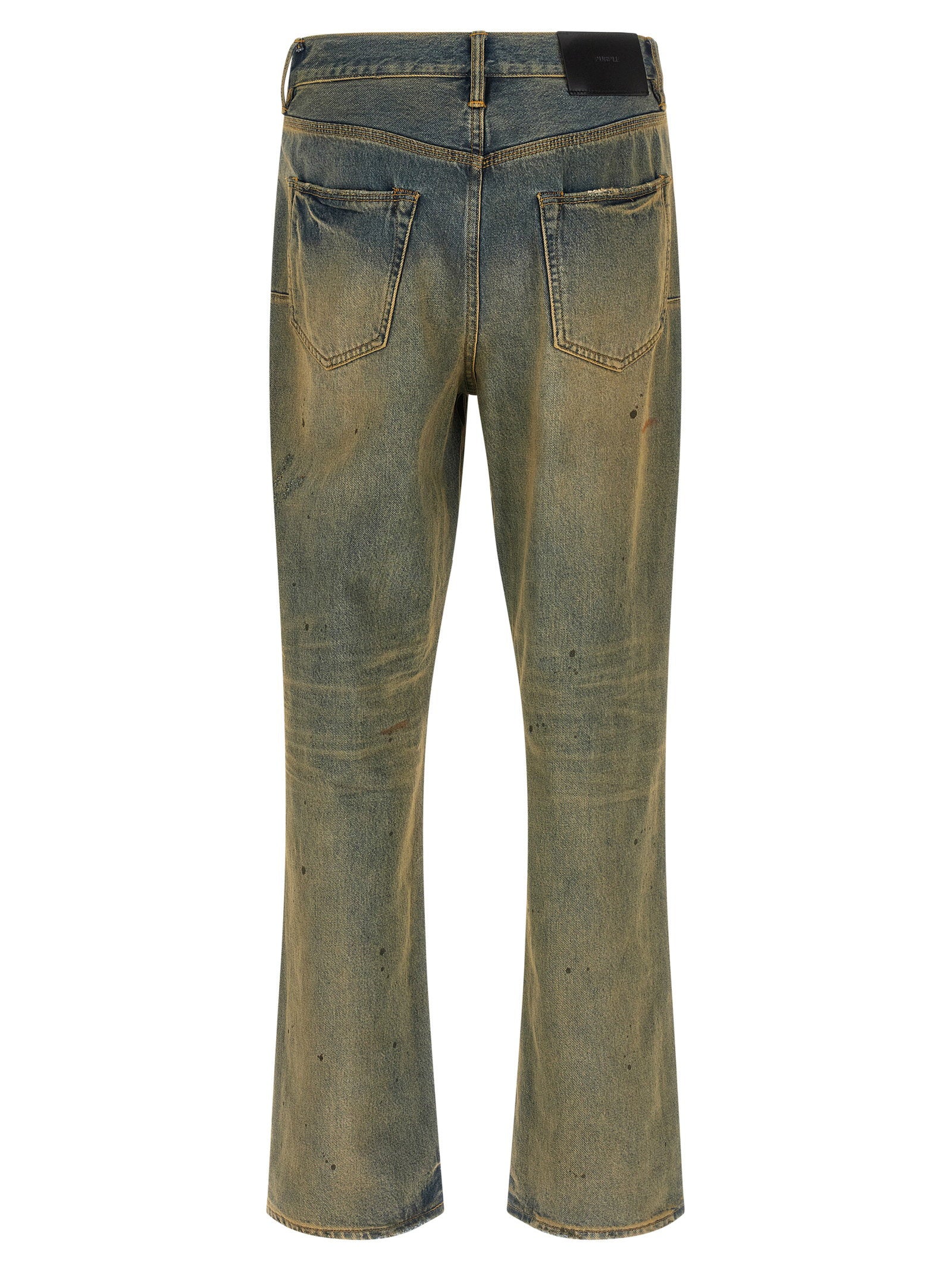 Purple P011 Jeans — Olive, view 2