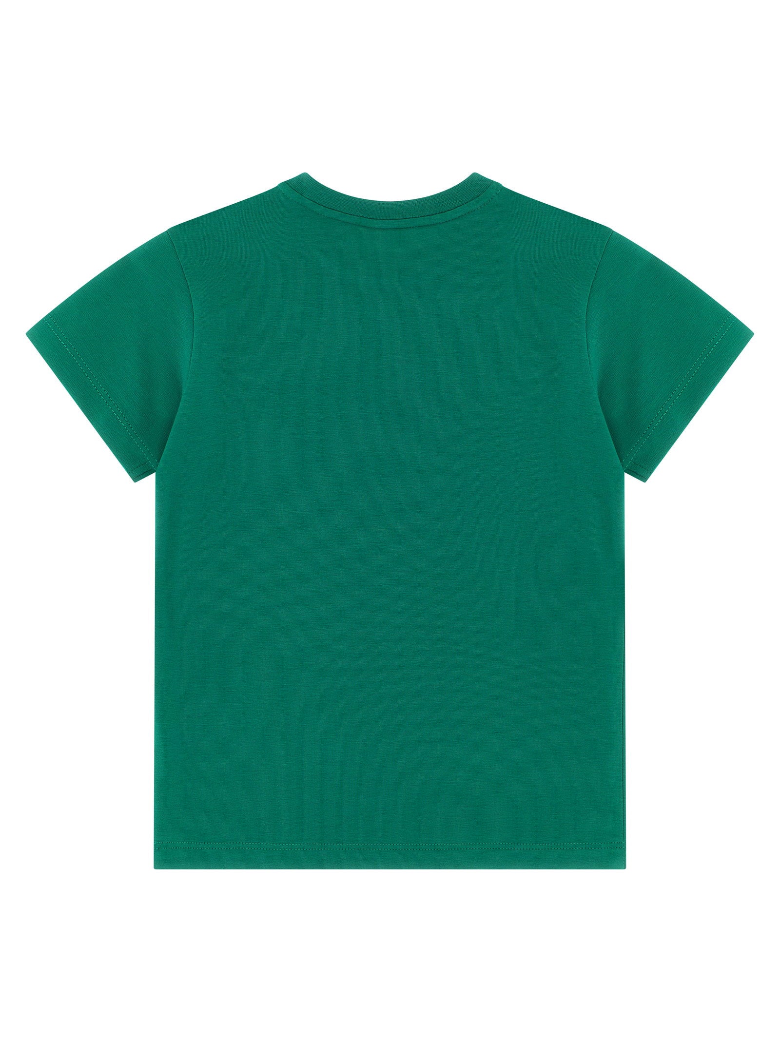 Moncler Enfant Logo-Printed Cotton T-Shirt — Green - 18-24M, view 2
