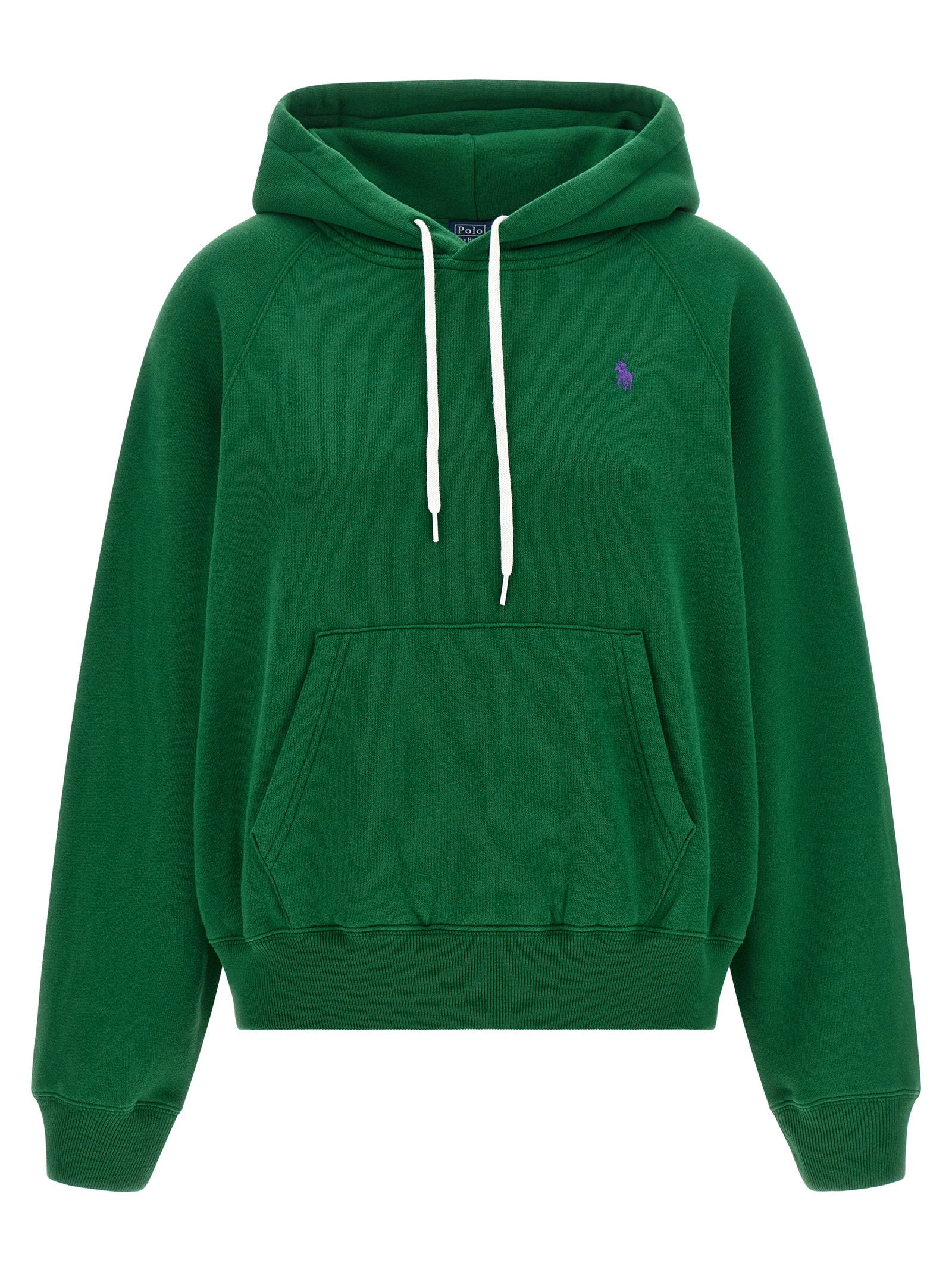 Polo Ralph Lauren Pony-Embroidered Cotton Blend Hoodie — Green by Polo Ralph Lauren