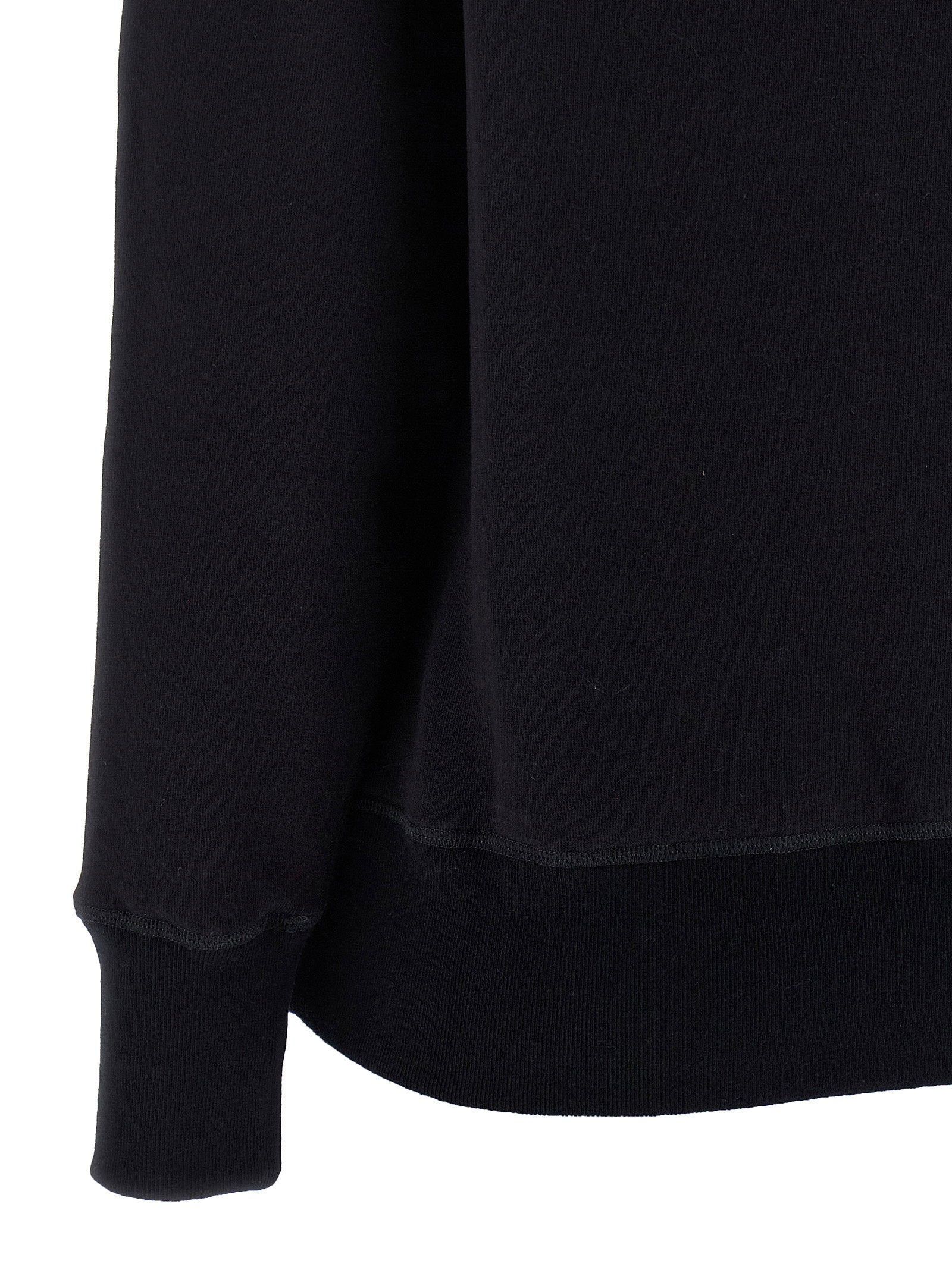 Darkpark Cotton and Cashmere Sweatshirt — Black, view 4