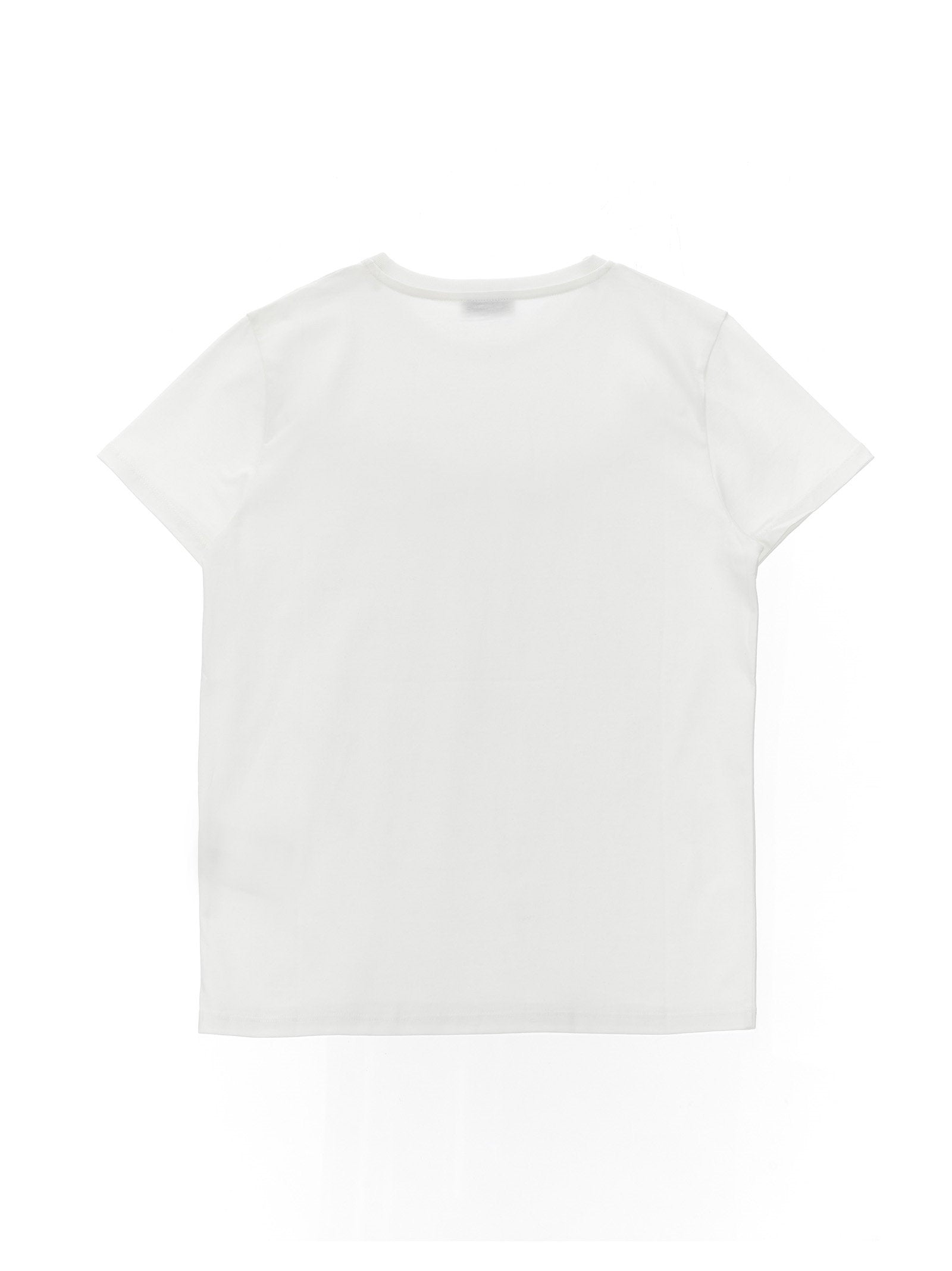 Moncler Enfant Logo-Patch Cotton T-shirt — White, view 3