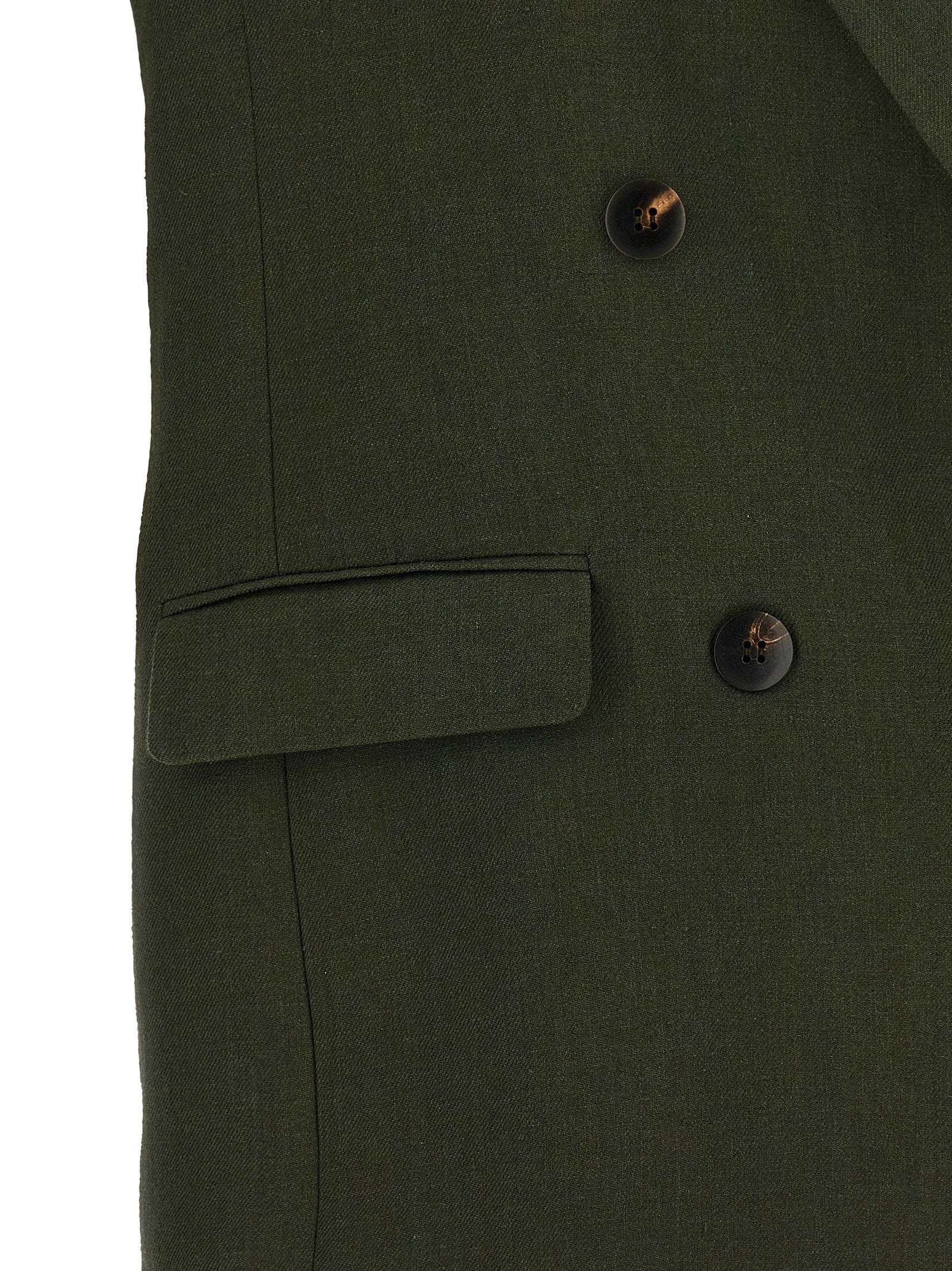 Max Mara Studio Vest — Olive Green, view 4
