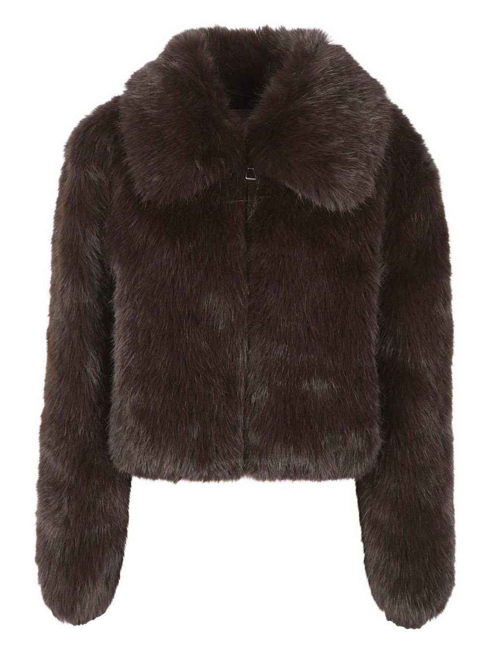 032C Faux Fur Coat — Brown by 032C