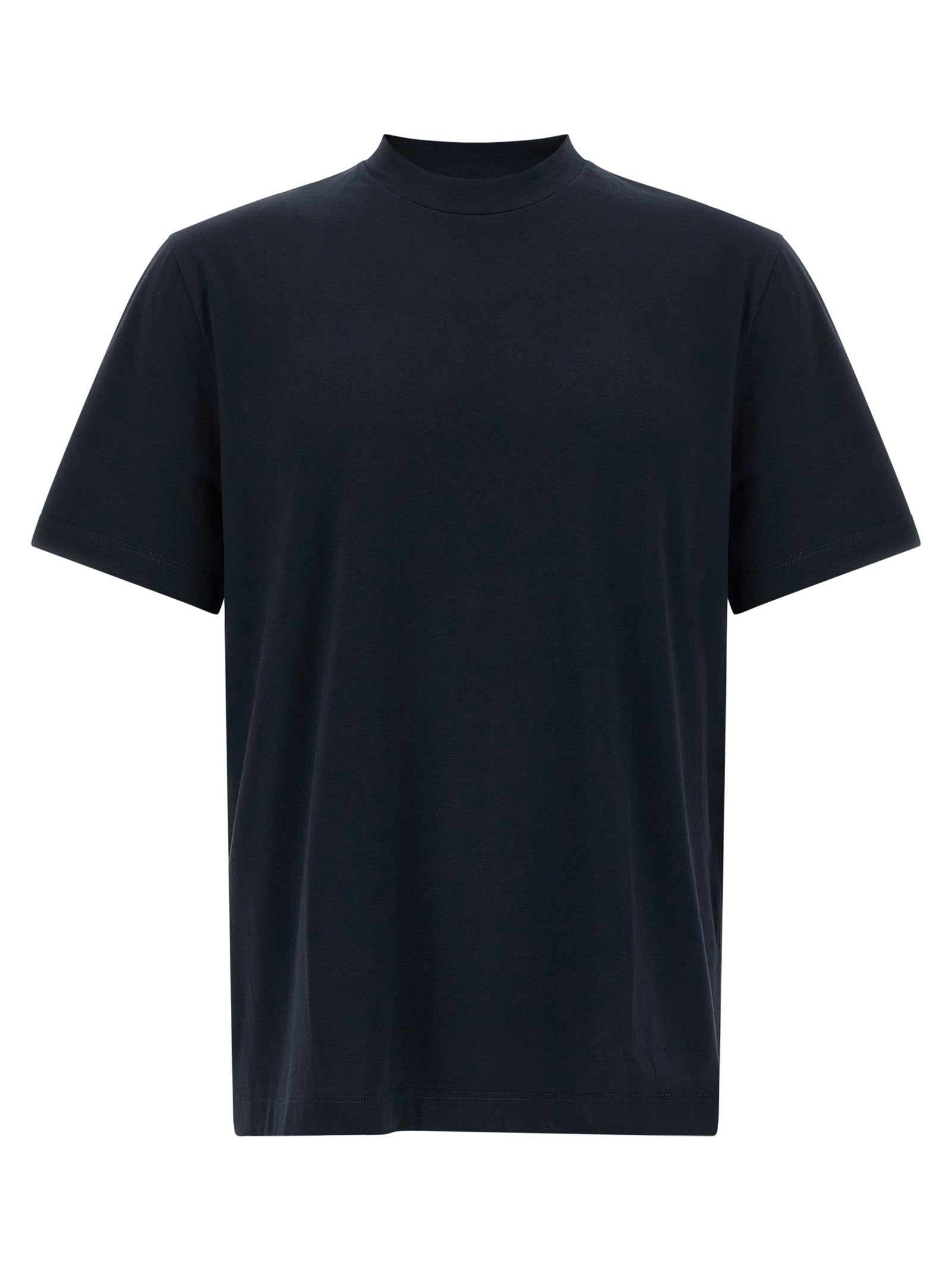Brioni Tone-on-Tone Logo Embroidered T-Shirt — Navy by Brioni