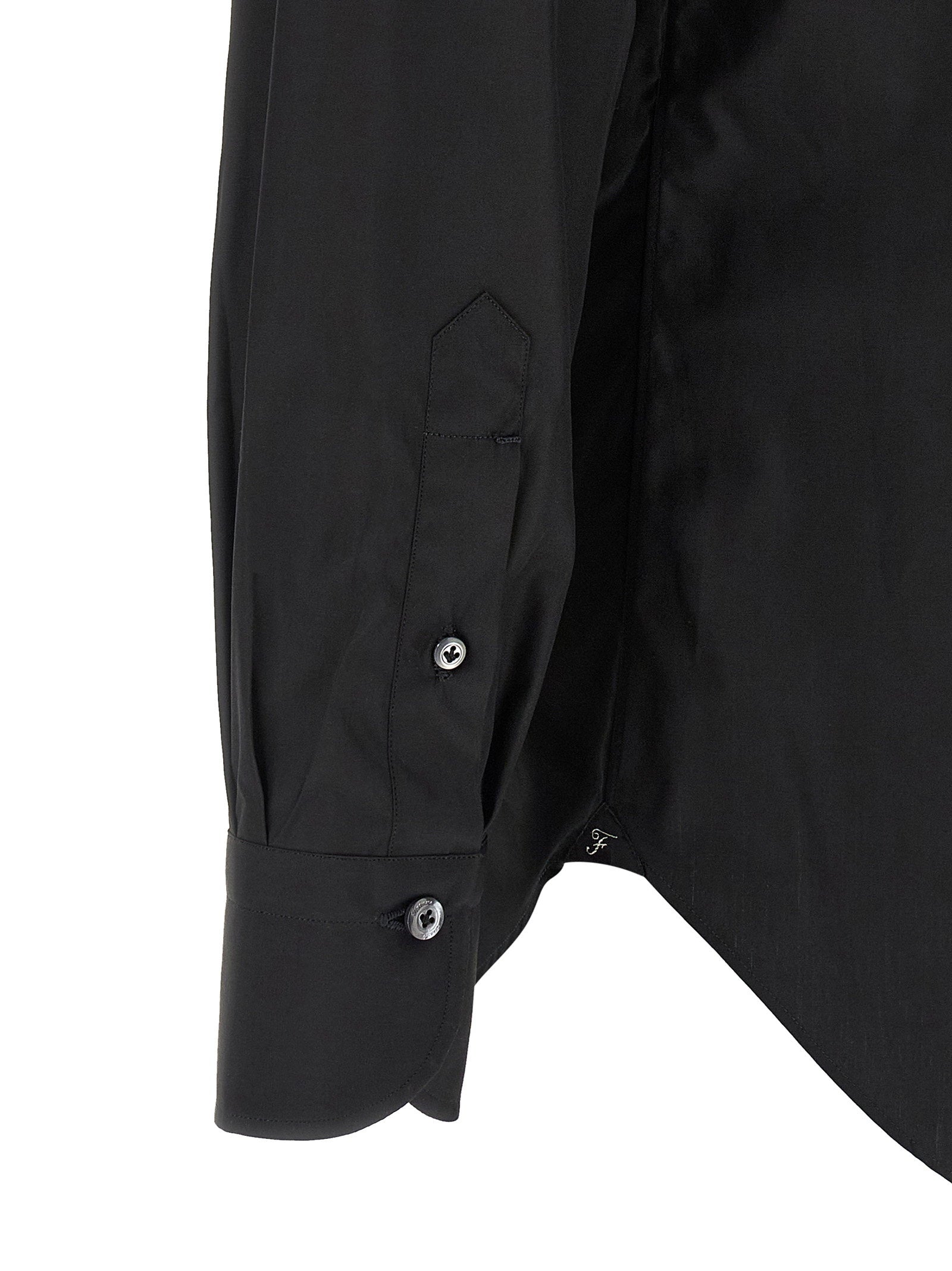 Finamore Napoli Shirt — Black, view 4
