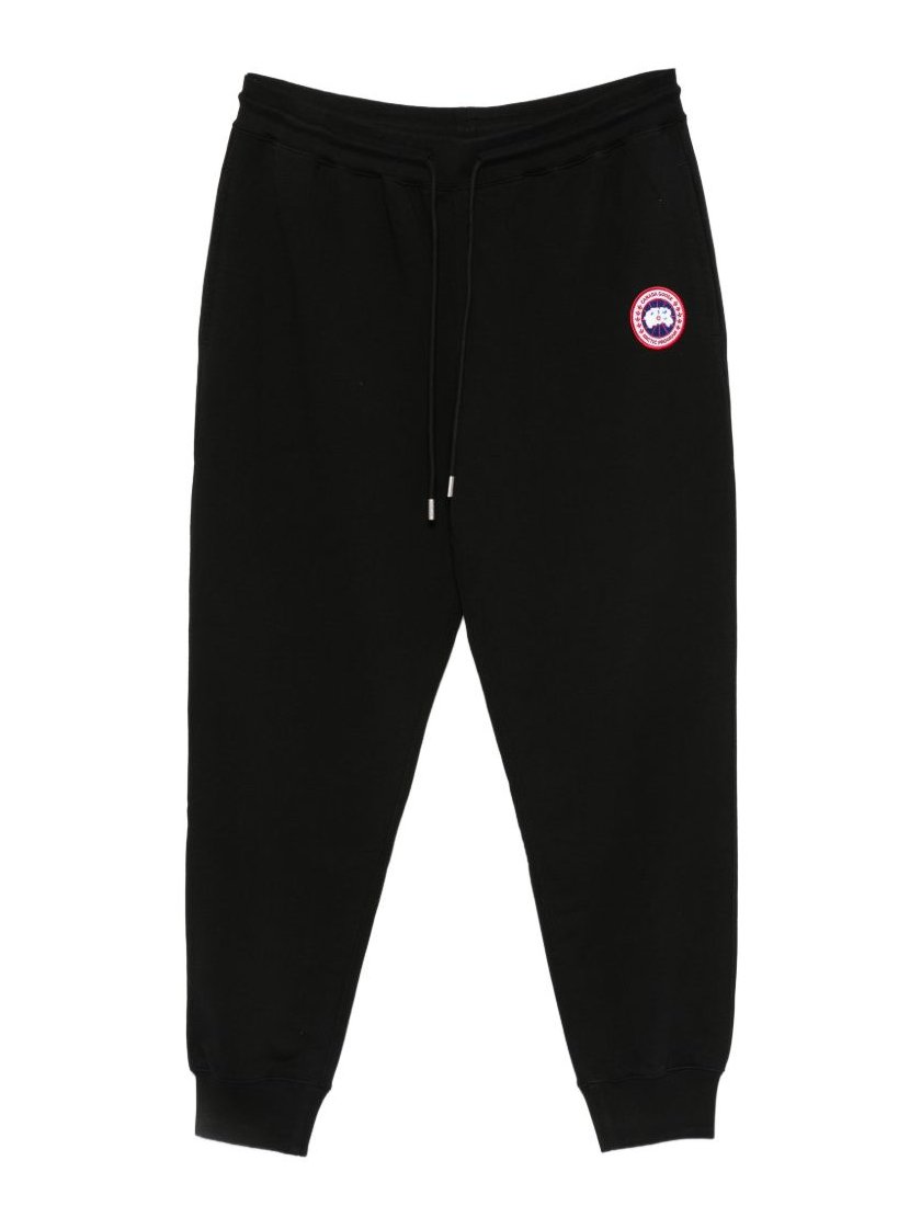 Canada Goose Logo-Patched Cotton Joggers — Black by Canada Goose