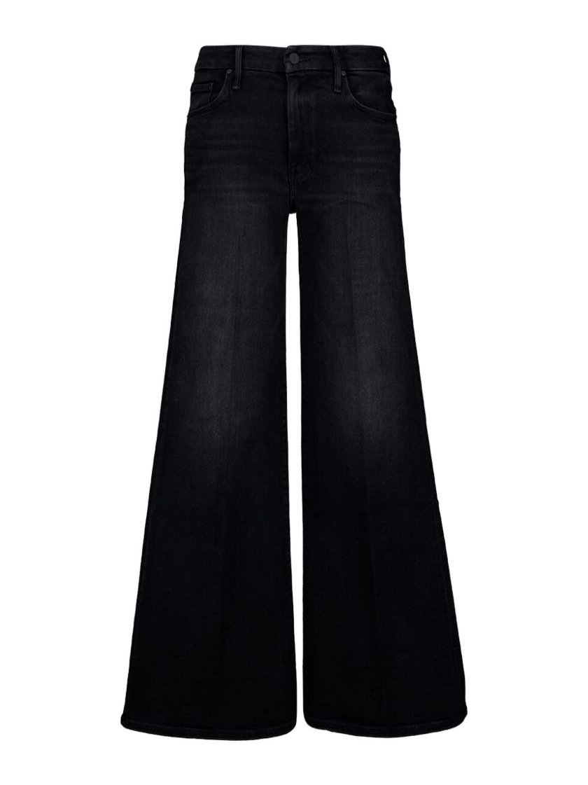 Mother Roller Sneak Jeans — Black by Mother