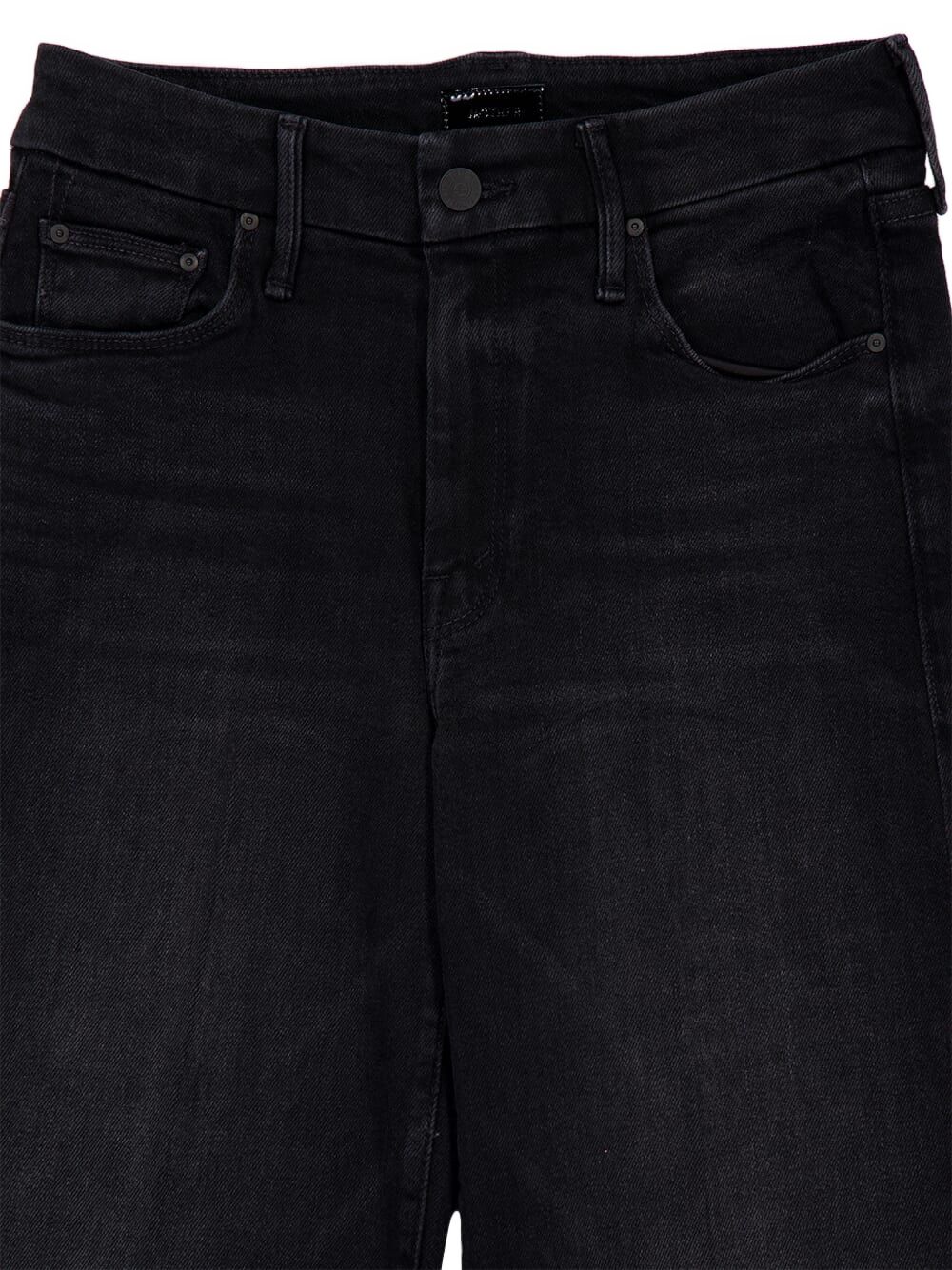 Mother Roller Sneak Jeans — Black, view 2