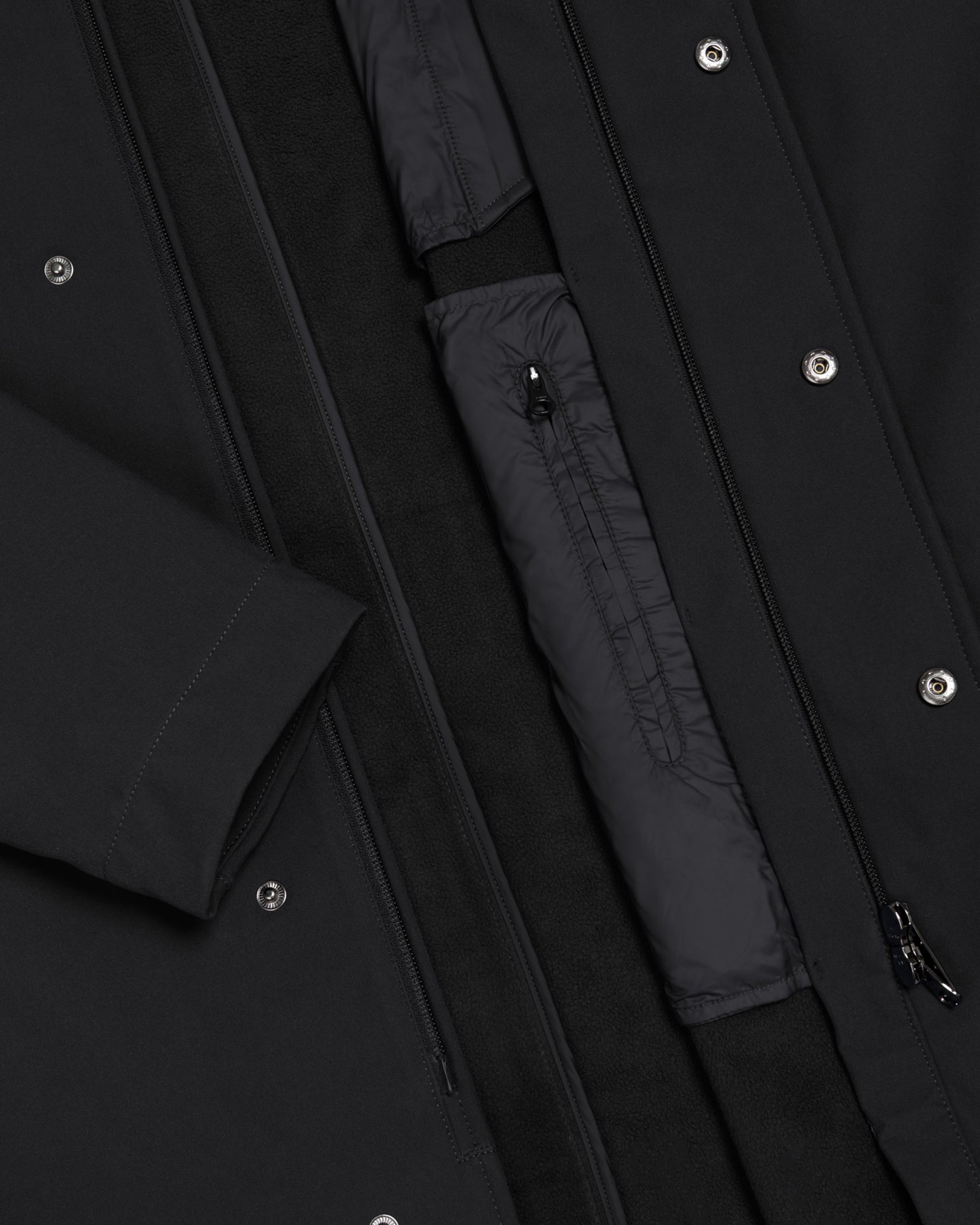 Colmar 3-Layer Stretch Parka — Black, view 3