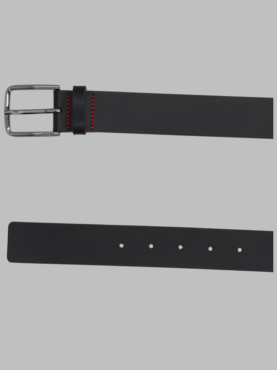 Hugo Grained Leather Belt — Black by Hugo