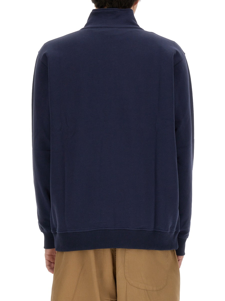 Umbro Logo Front-Zip Sweatshirt — Blue by Umbro