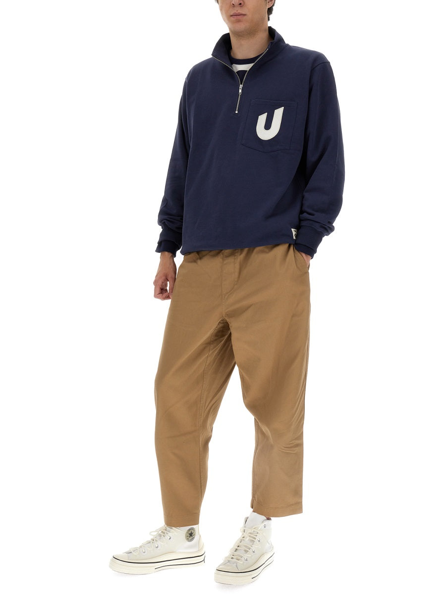 Umbro Logo Front-Zip Sweatshirt — Blue, view 3