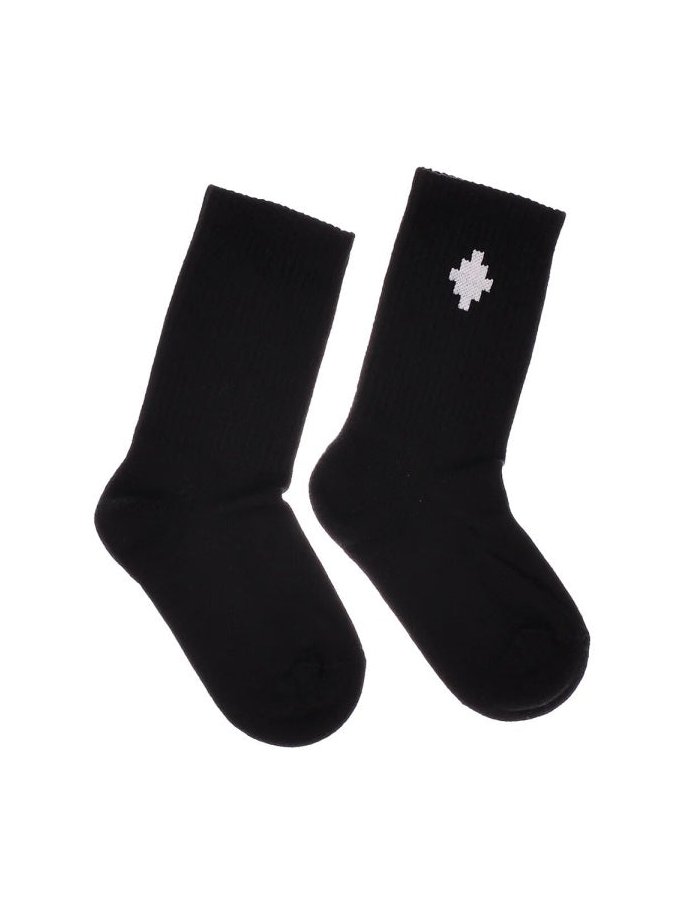 Marcelo Burlon County Of Milan High Cross Logo Socks — Black by Marcelo Burlon County Of Milan