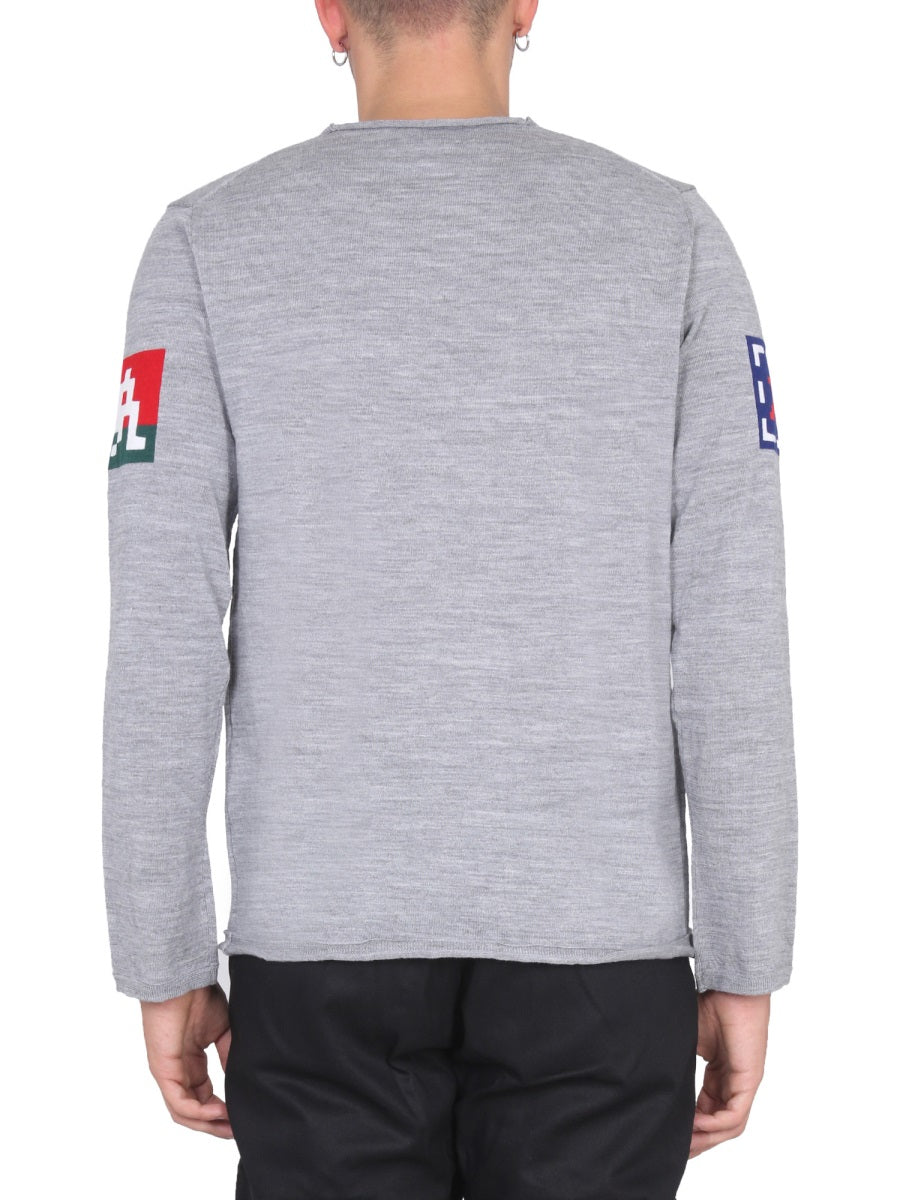 Comme Des GarçOns Shirt Wool Jersey Sweater — Gray, view 2