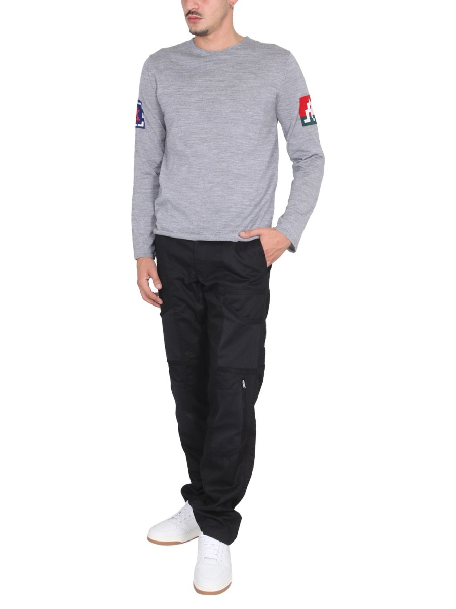 Comme Des GarçOns Shirt Wool Jersey Sweater — Gray, view 3