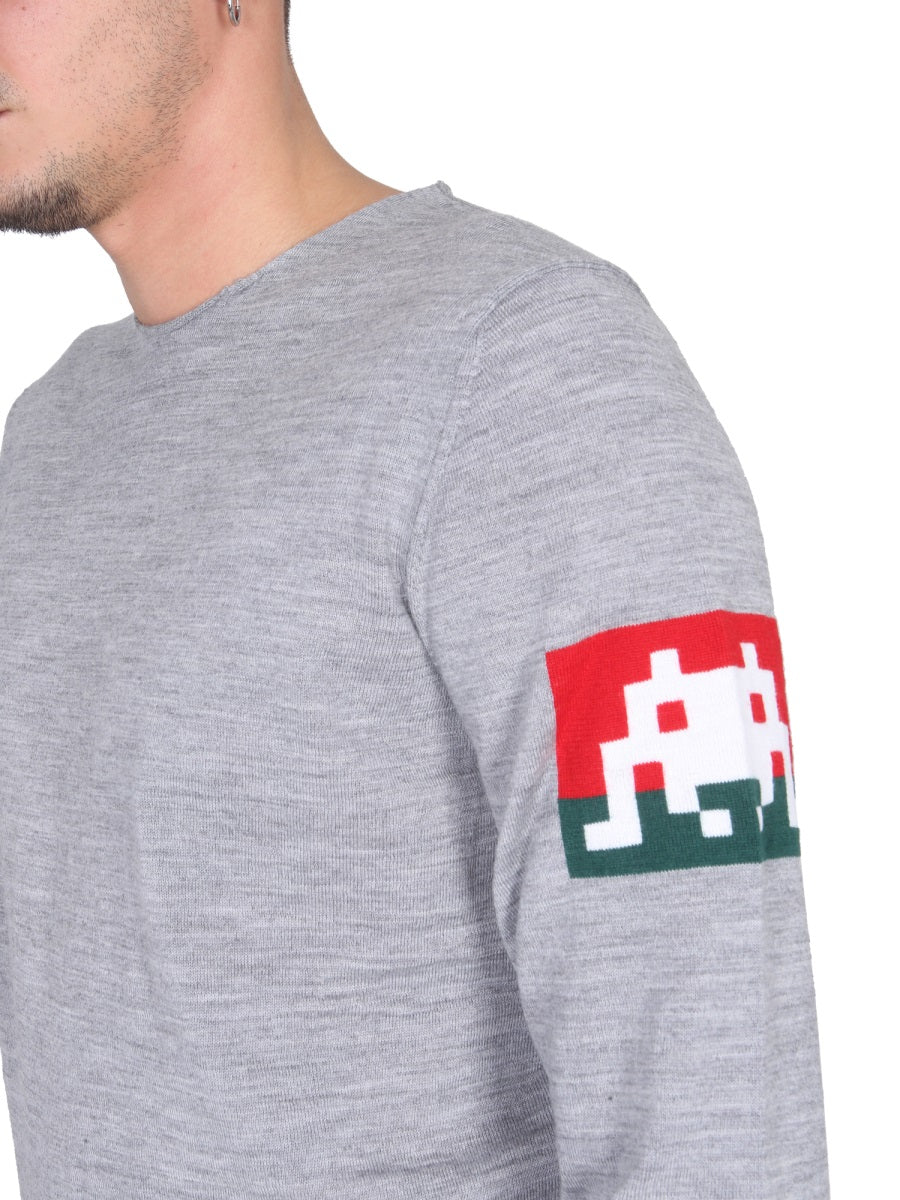 Comme Des GarçOns Shirt Wool Jersey Sweater — Gray, view 4