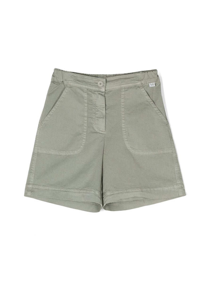 Il Gufo Cotton-Elastane Blend Bermuda Shorts — Green by Il Gufo