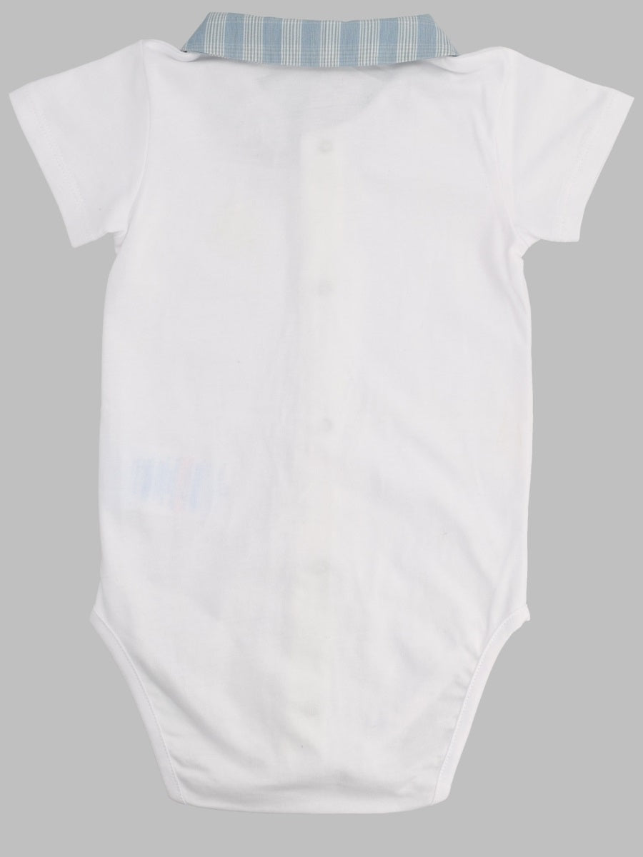 Tartine Et Chocolat Cotton Bodysuit — White, view 2