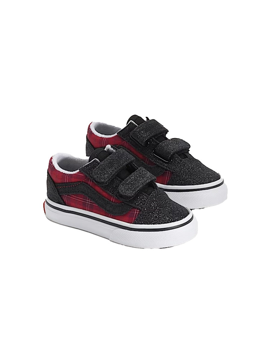 Vans Suede-Linen Sneakers — Red, view 3
