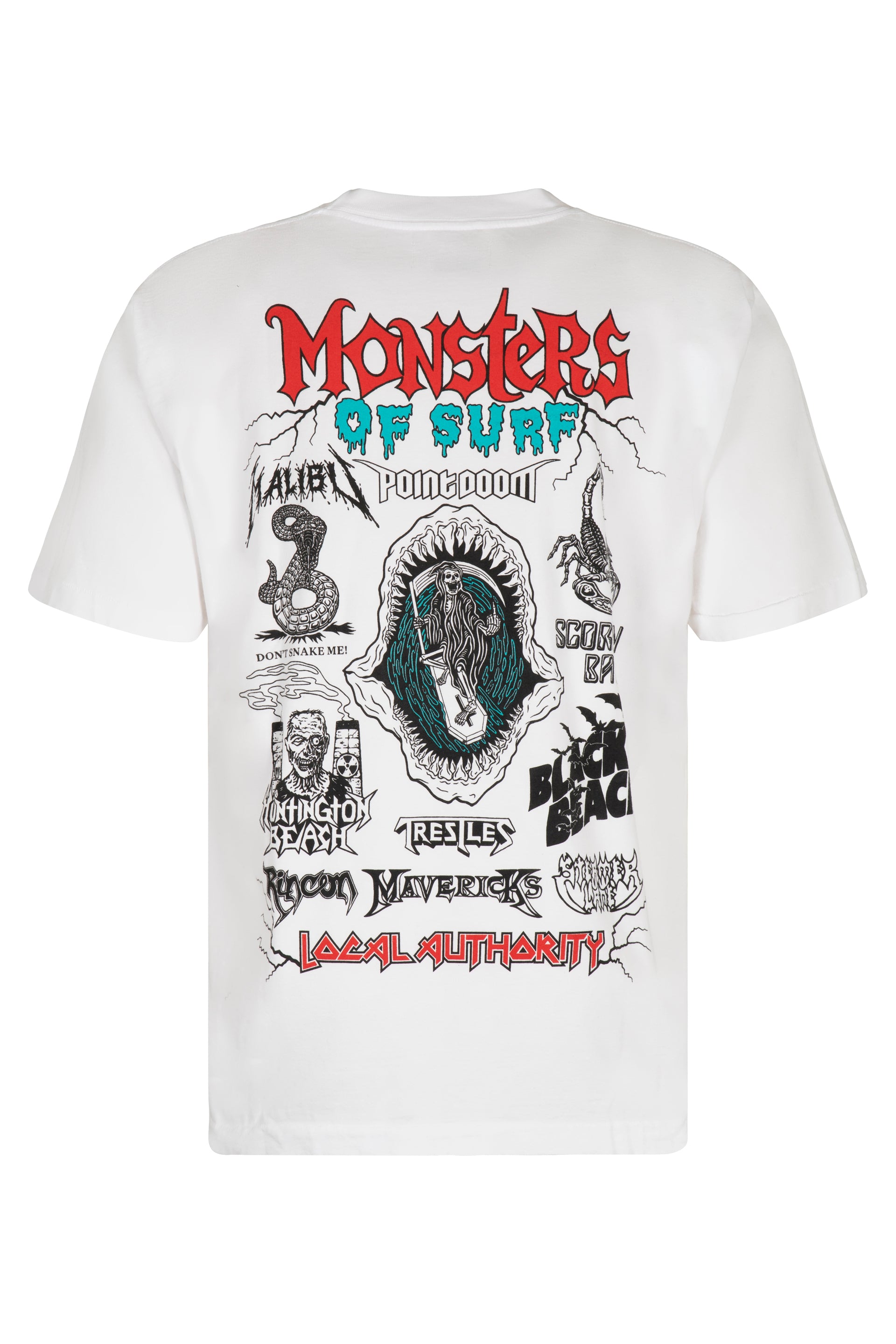 Local Authority Graphic-Print Cotton T-Shirt — White, view 2