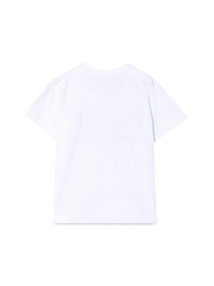 Comme Des GarçOns Play Logo Cotton T-Shirt — White, view 3