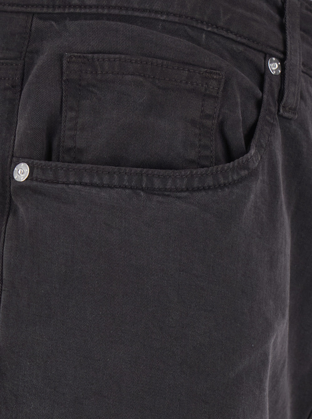 Frame Straight-Leg Cotton Blend Jeans — Blue, view 3