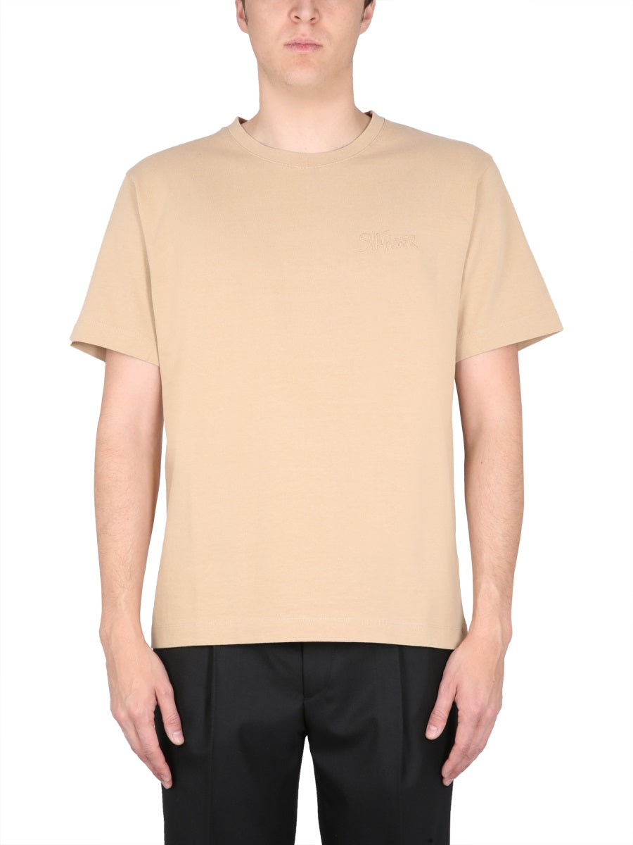 Sunflower Embroidery Logo T-Shirt — Brown by Sunflower