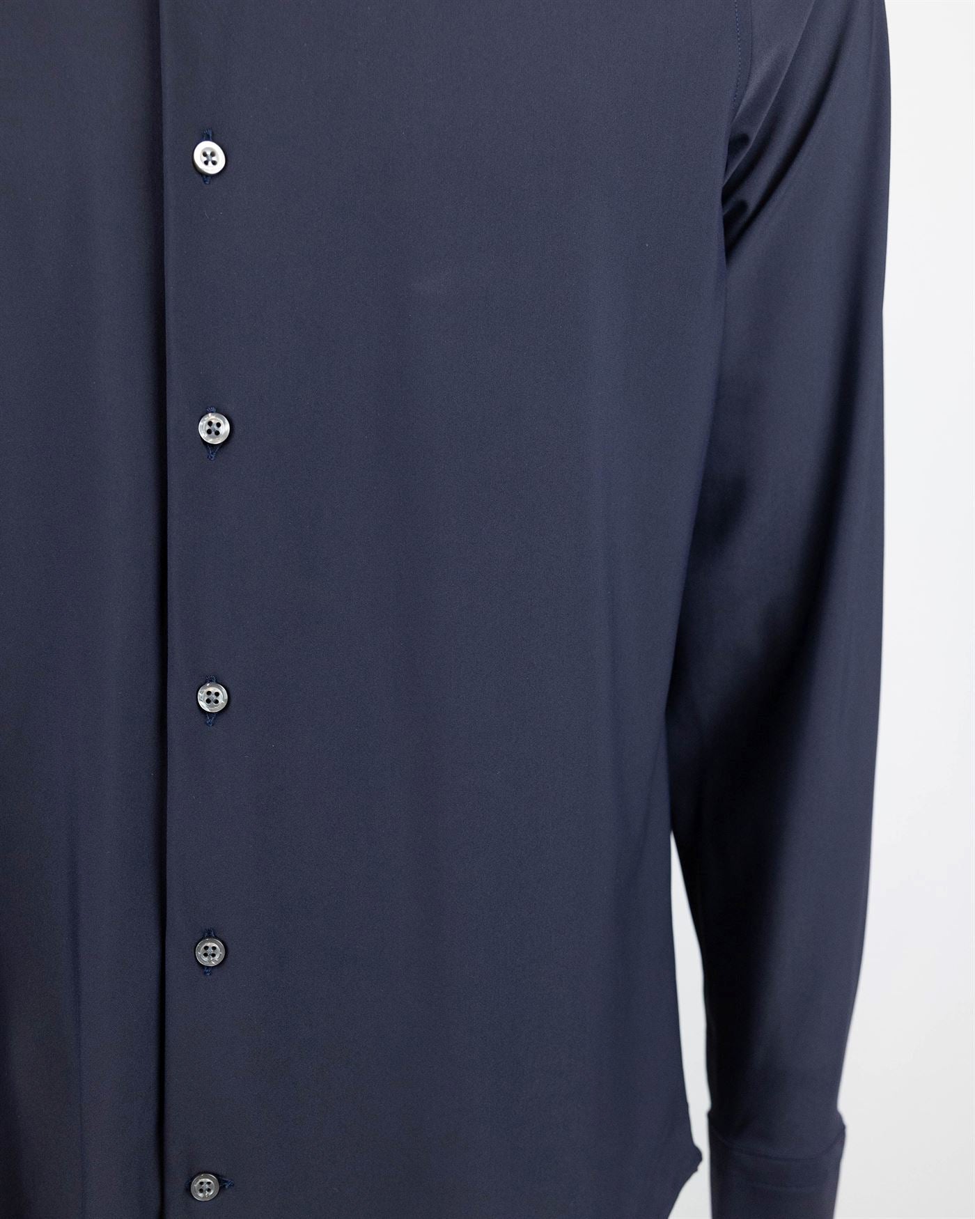 Ghirardelli Stretch Polyamide Shirt — Blue, view 3