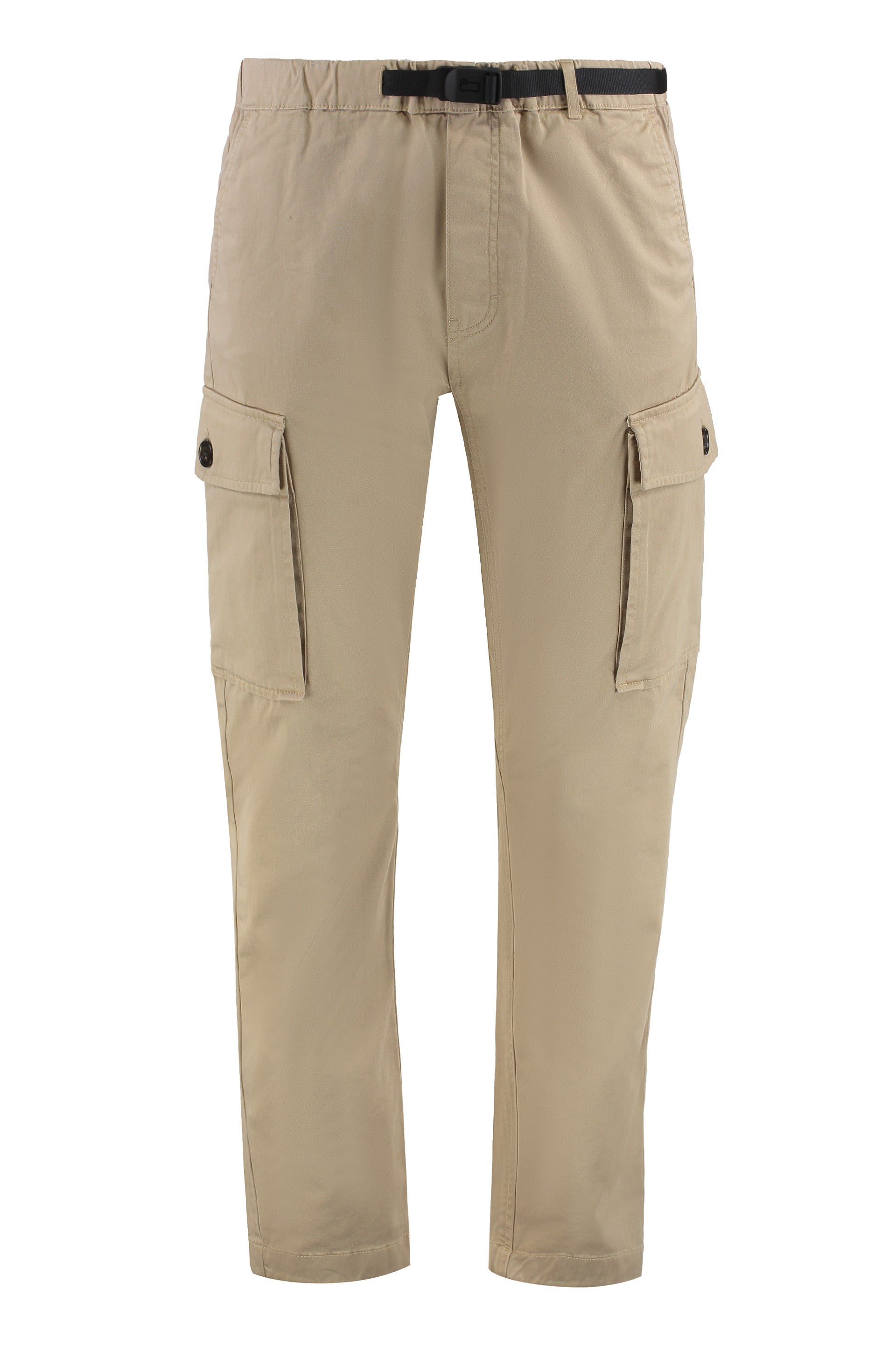 Woolrich Belted Cotton Cargo Cargo Pants — Beige by Woolrich