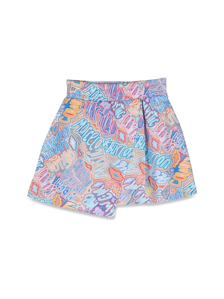 Marcelo Burlon County Of Milan Panel Sweat Skirt — Multicolor by Marcelo Burlon County Of Milan