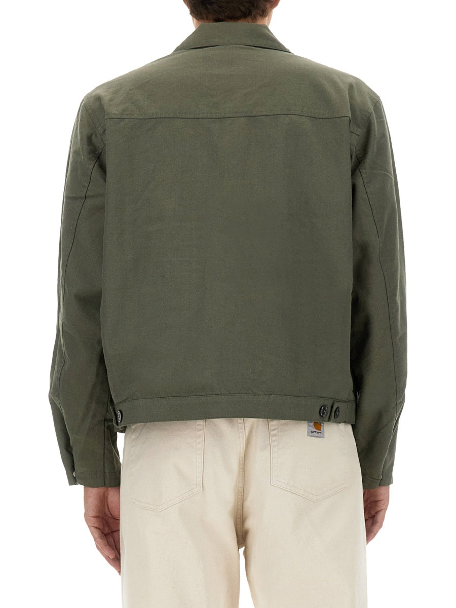 Obey Polyester Blend Shirt Jacket — Green by Obey