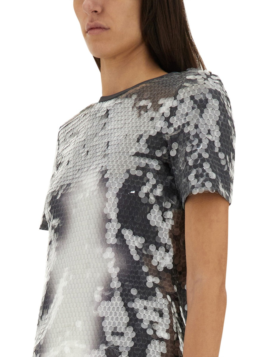 Sportmax Sequined Blouse — Black, view 2