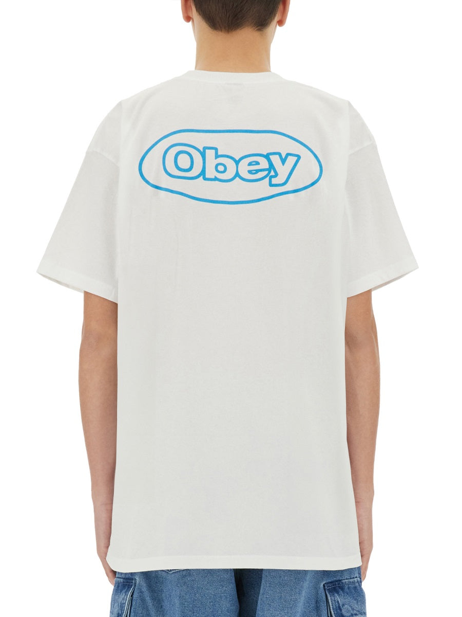 Obey Reaction T-Shirt — White by Obey