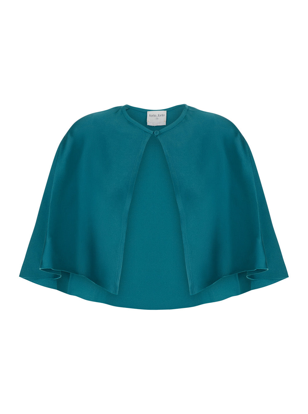 Forte Forte Acetate and Viscose Cape — Blue by Forte Forte