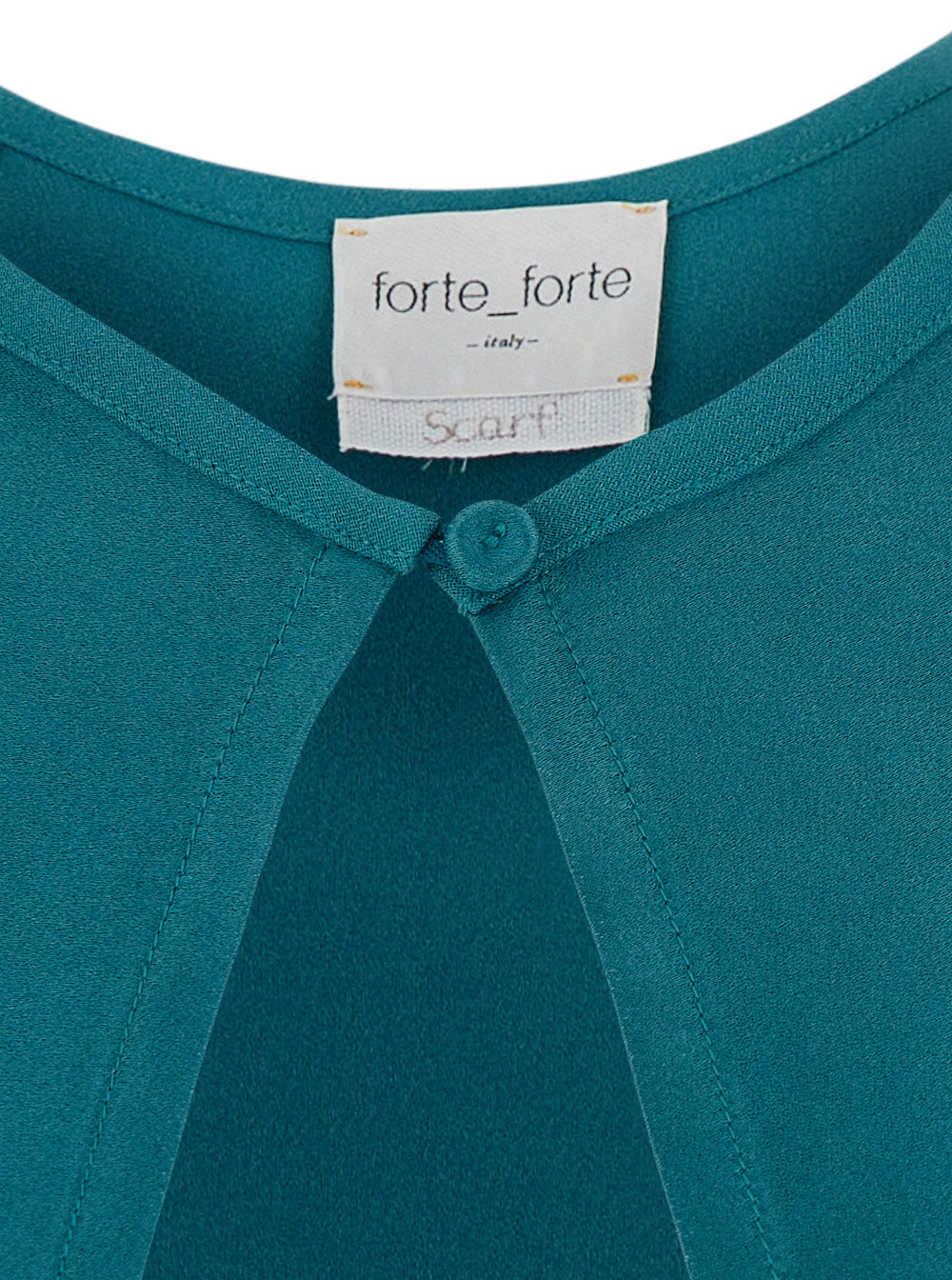 Forte Forte Acetate and Viscose Cape — Blue, view 3