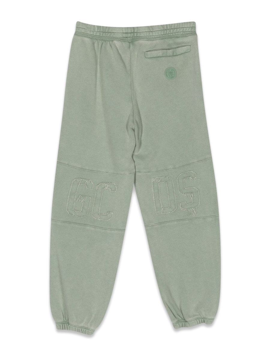 GCDS Cotton Trousers — Green, view 2