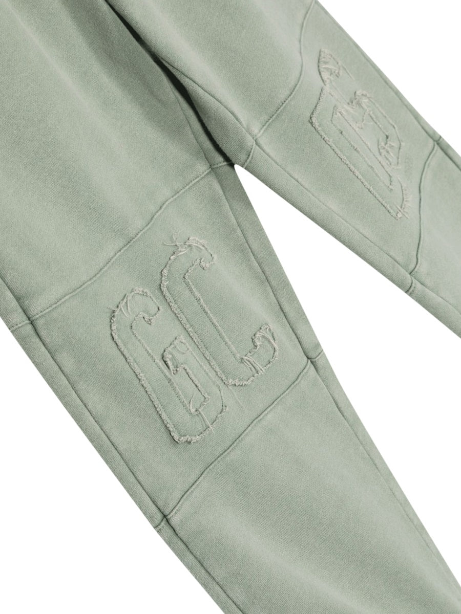GCDS Cotton Trousers — Green, view 3