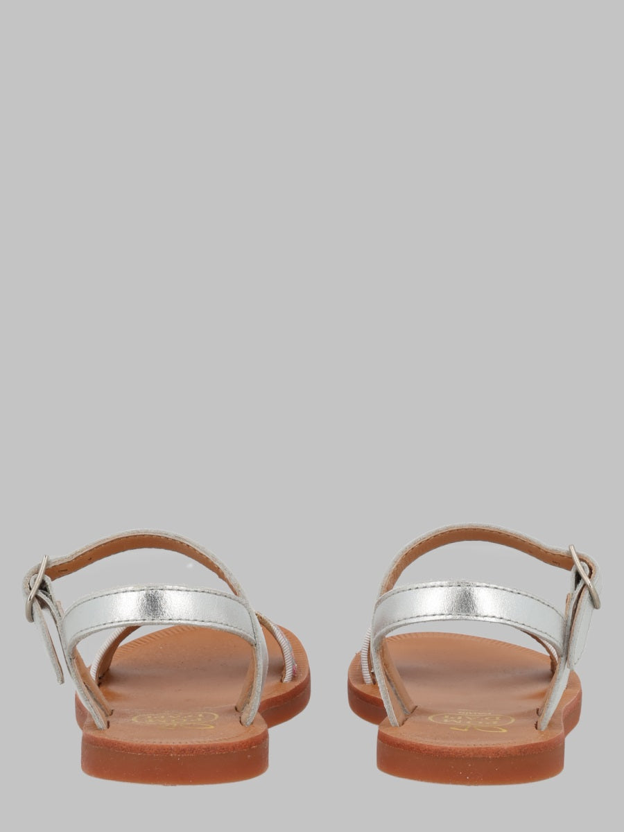 Pom D'Api Tao Sandal — Silver, view 2